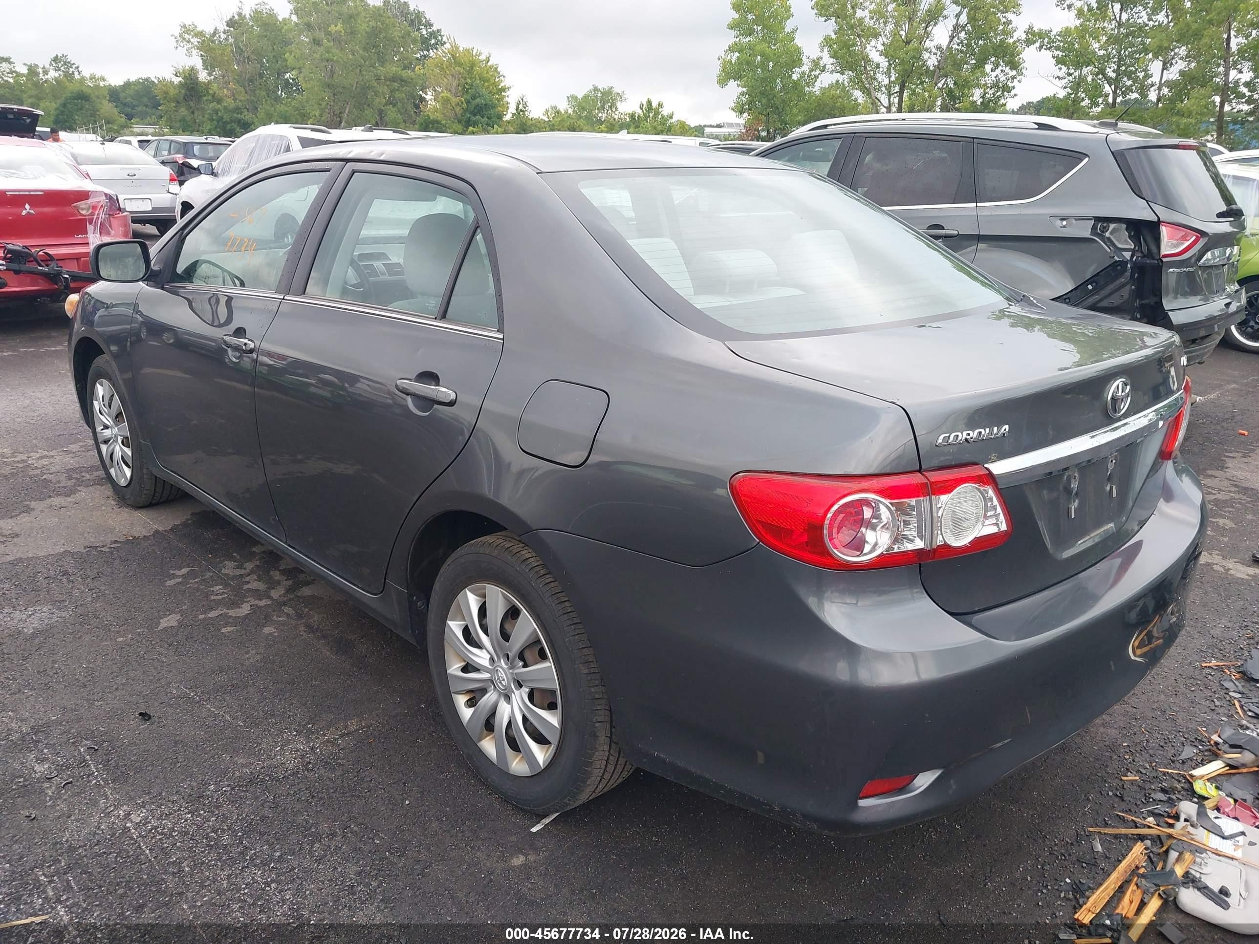 2013 Toyota Corolla Le Gray vin: 2T1BU4EEXDC971382