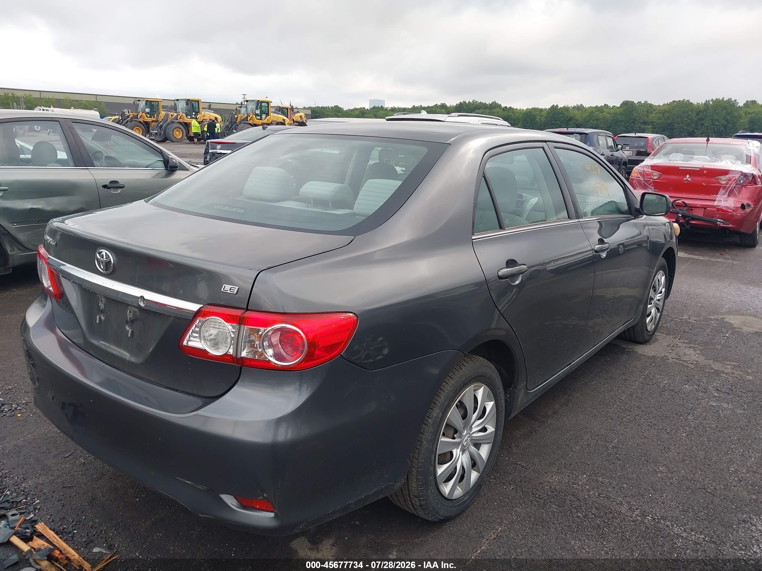 2013 Toyota Corolla Le Gray vin: 2T1BU4EEXDC971382