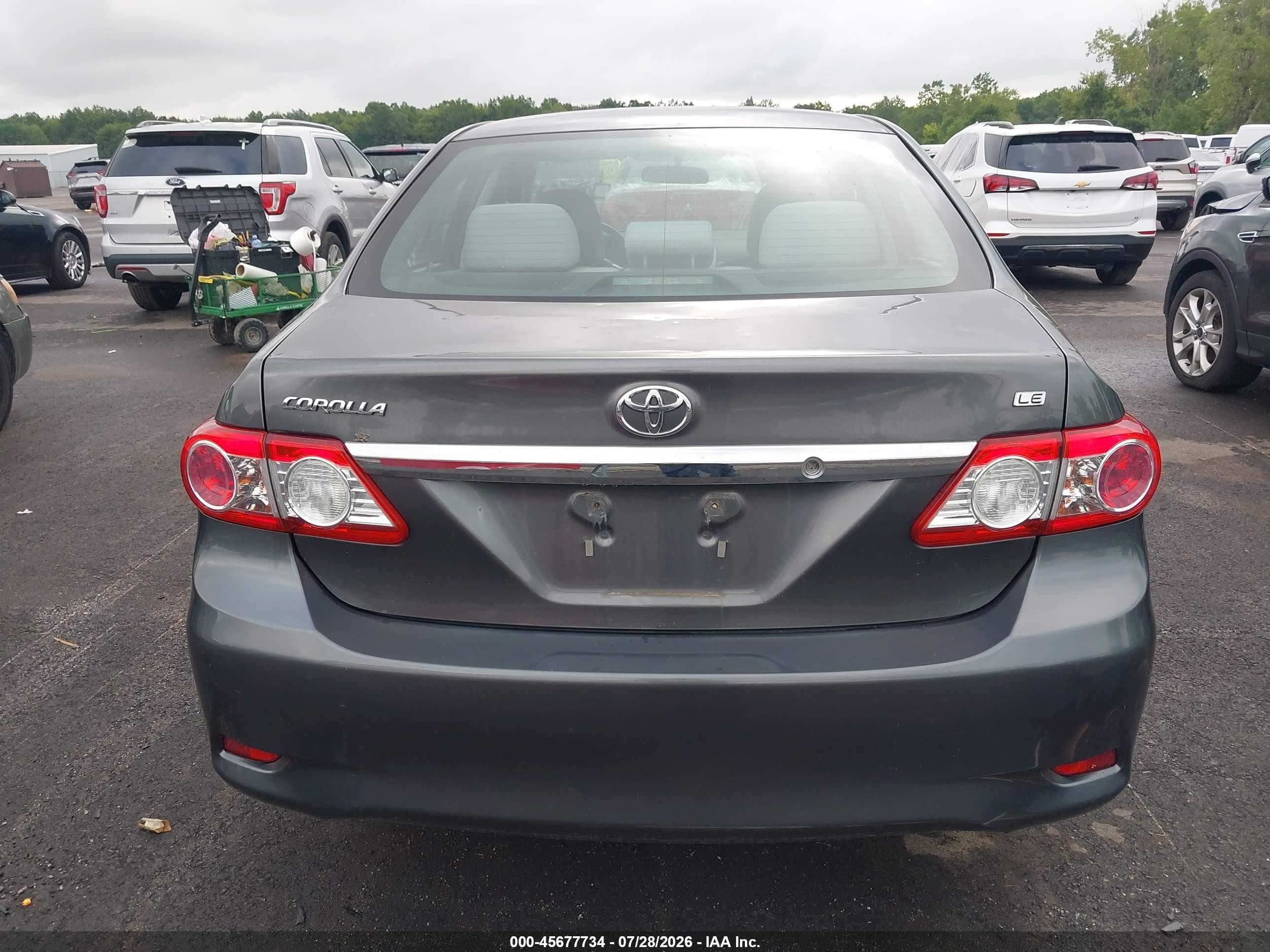 2013 Toyota Corolla Le Gray vin: 2T1BU4EEXDC971382
