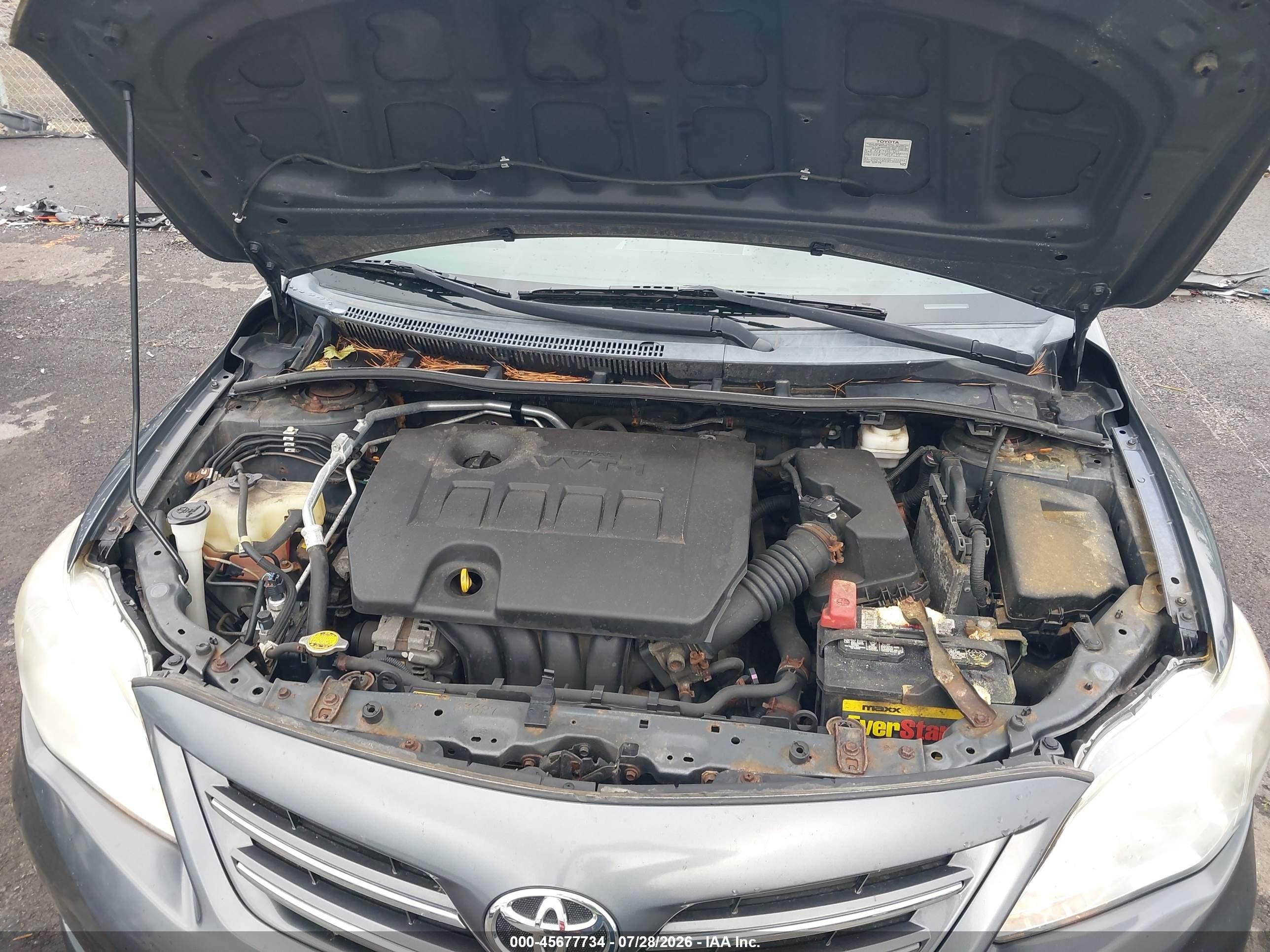 2013 Toyota Corolla Le Gray vin: 2T1BU4EEXDC971382