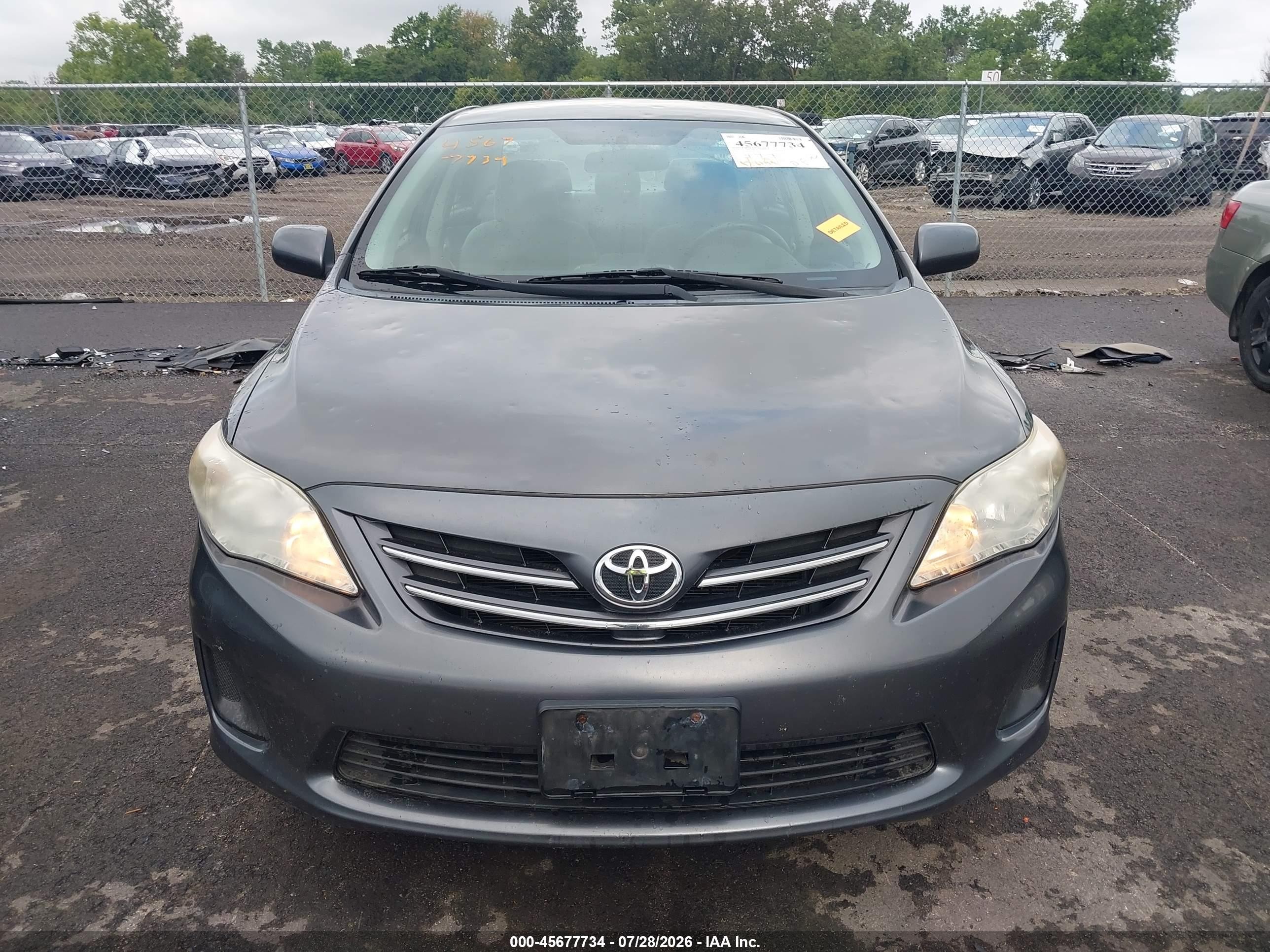 2013 Toyota Corolla Le Gray vin: 2T1BU4EEXDC971382