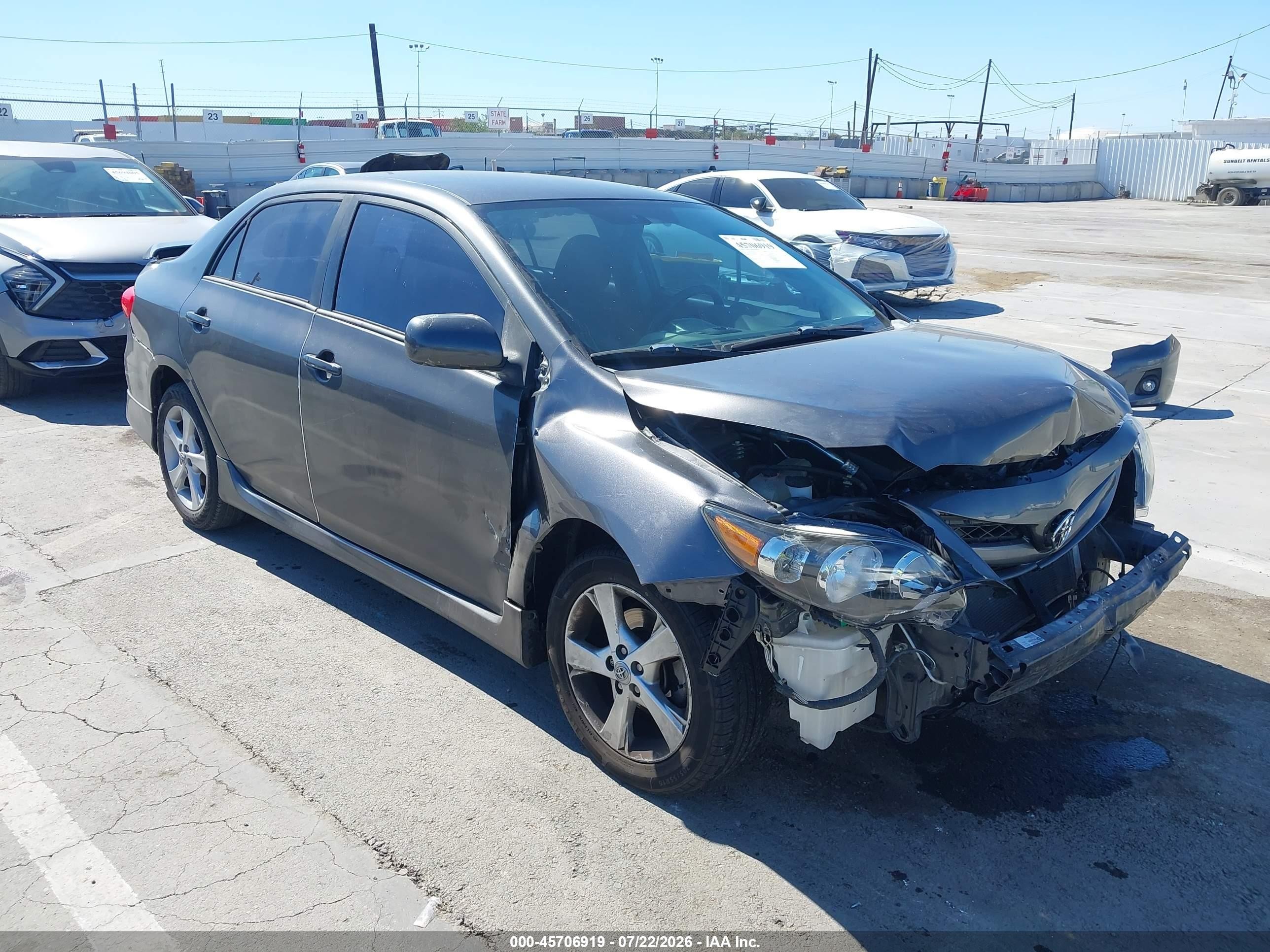 2013 Toyota Corolla S Серый vin: 2T1BU4EEXDC973021