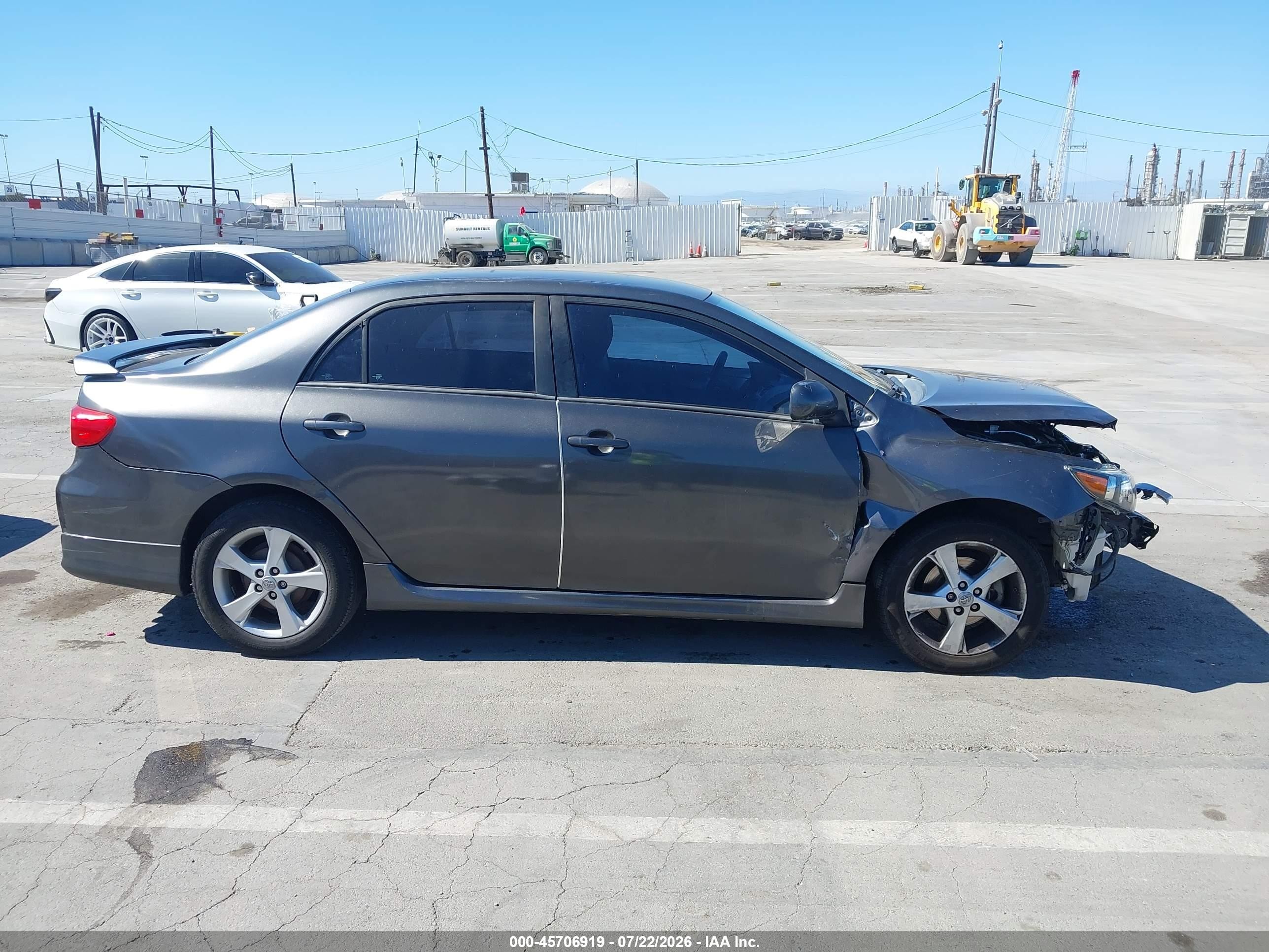 2013 Toyota Corolla S Серый vin: 2T1BU4EEXDC973021