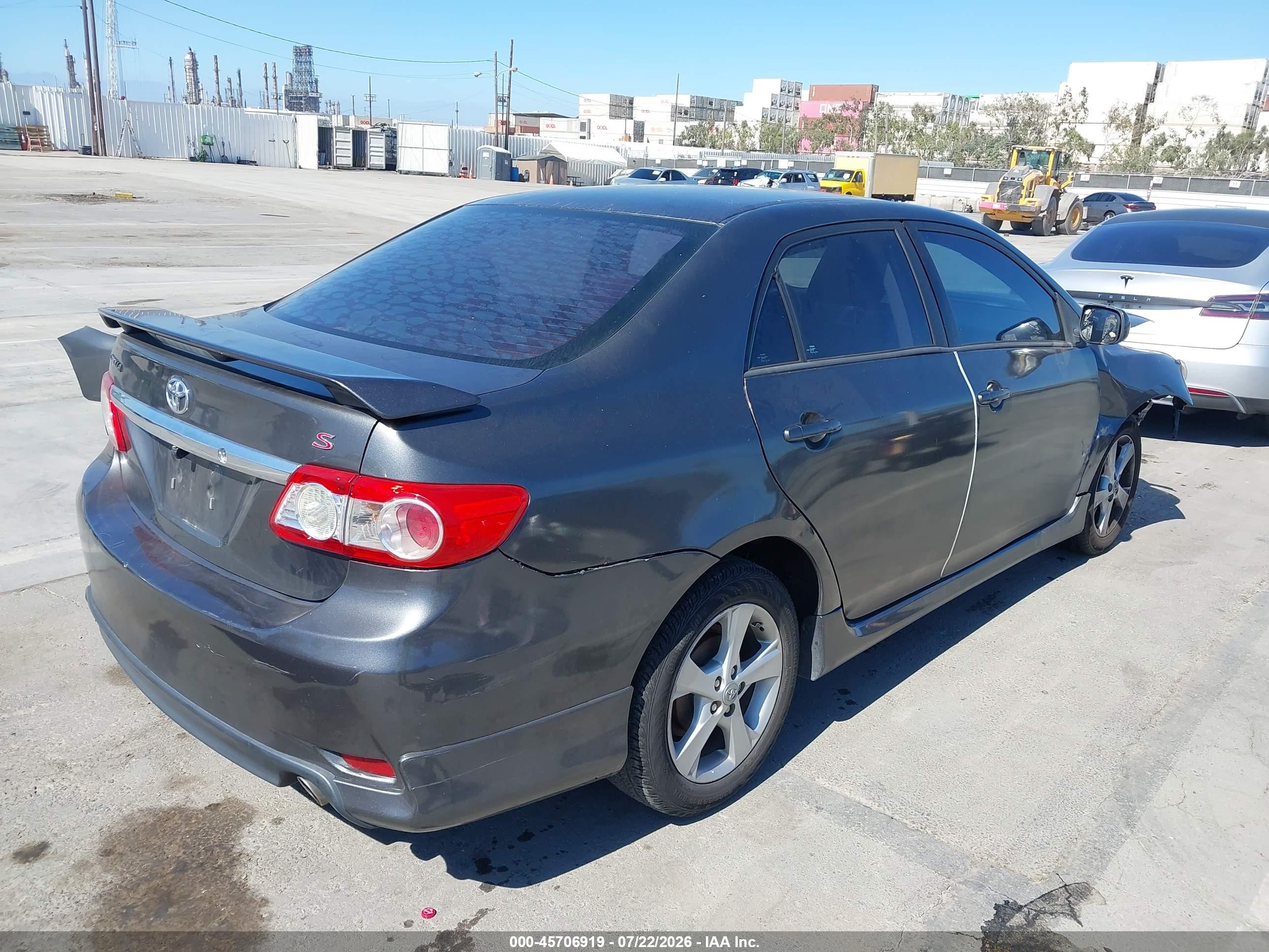 2013 Toyota Corolla S Серый vin: 2T1BU4EEXDC973021