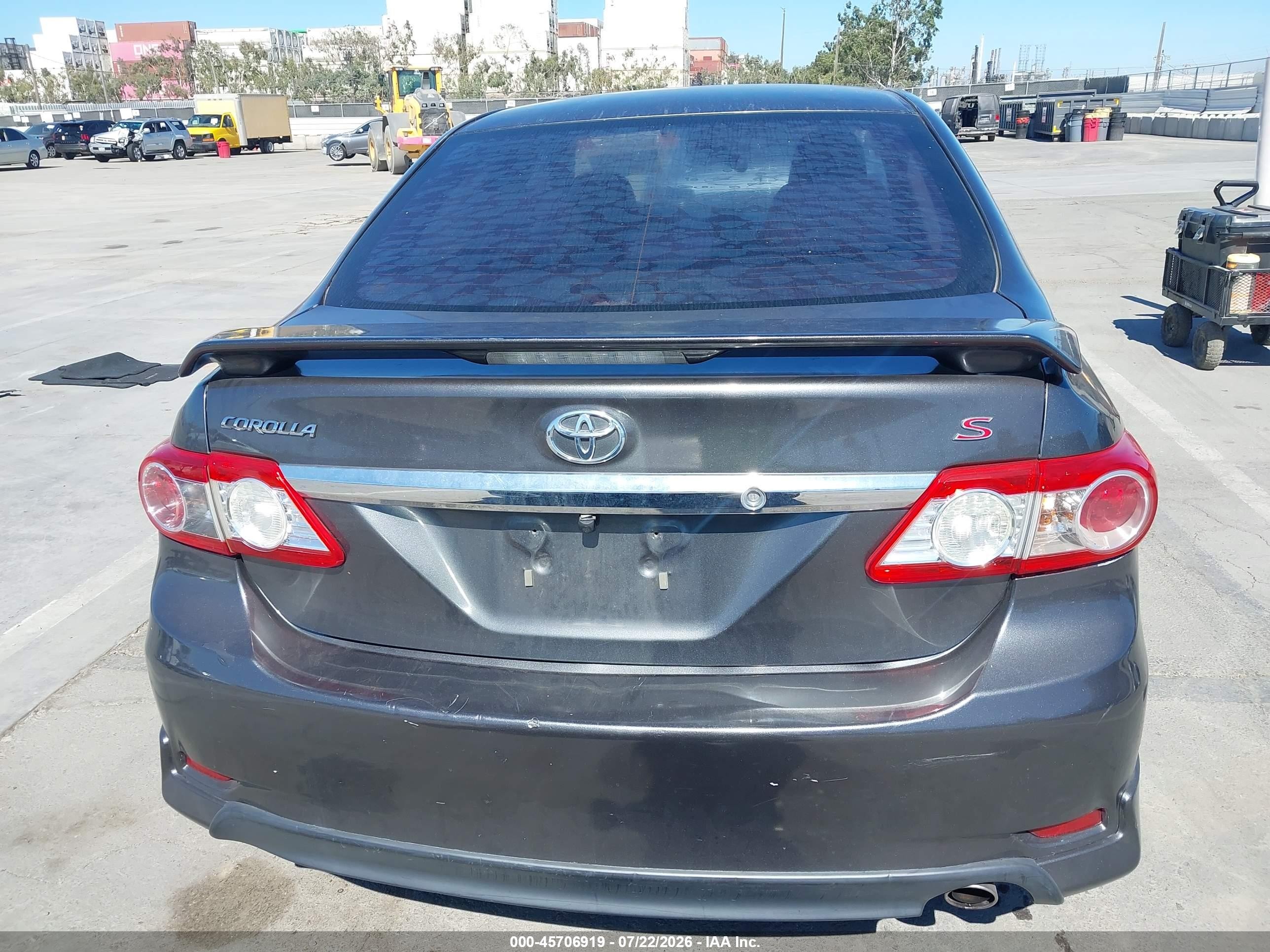 2013 Toyota Corolla S Серый vin: 2T1BU4EEXDC973021