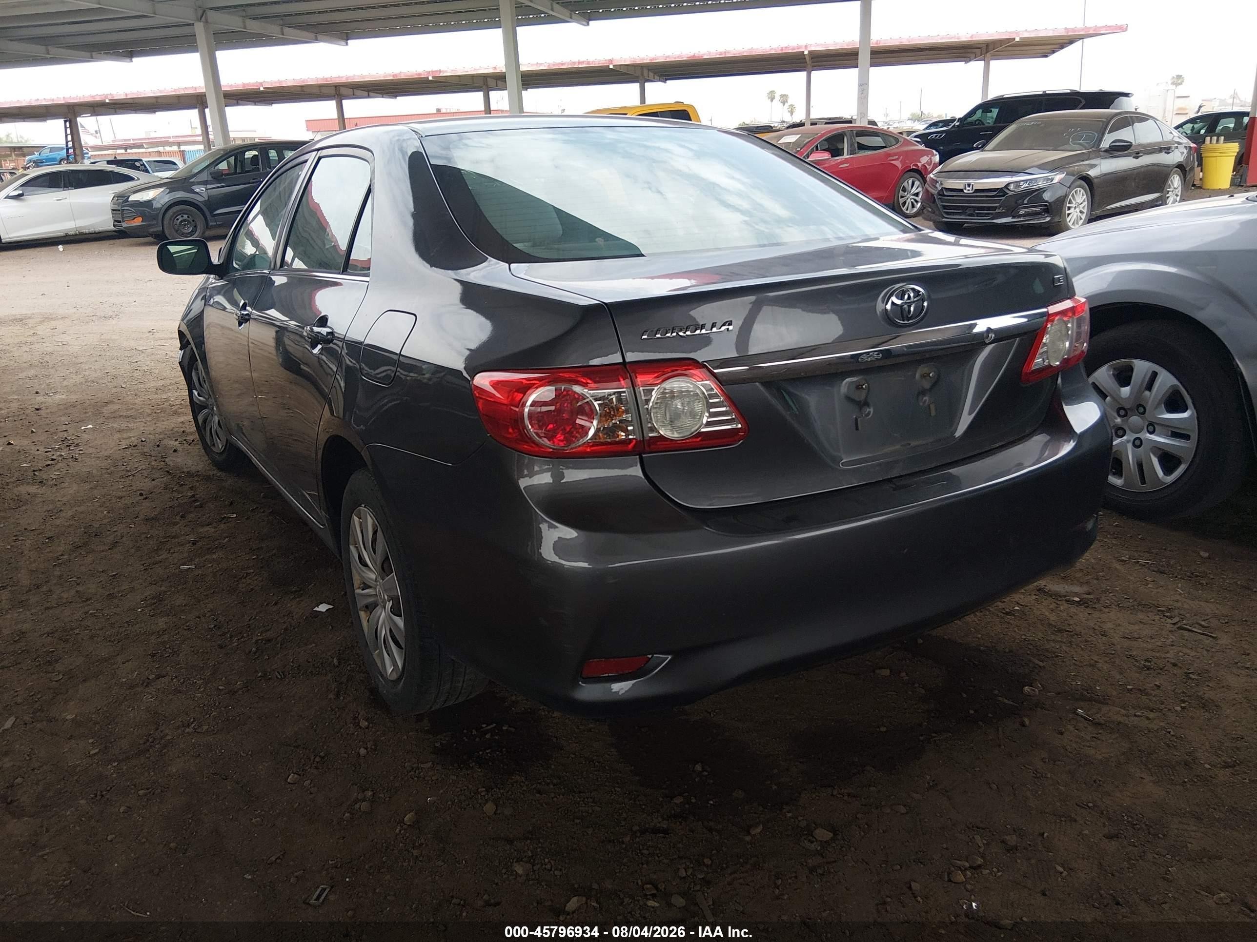 2013 Toyota Corolla Le Серый vin: 2T1BU4EEXDC981958