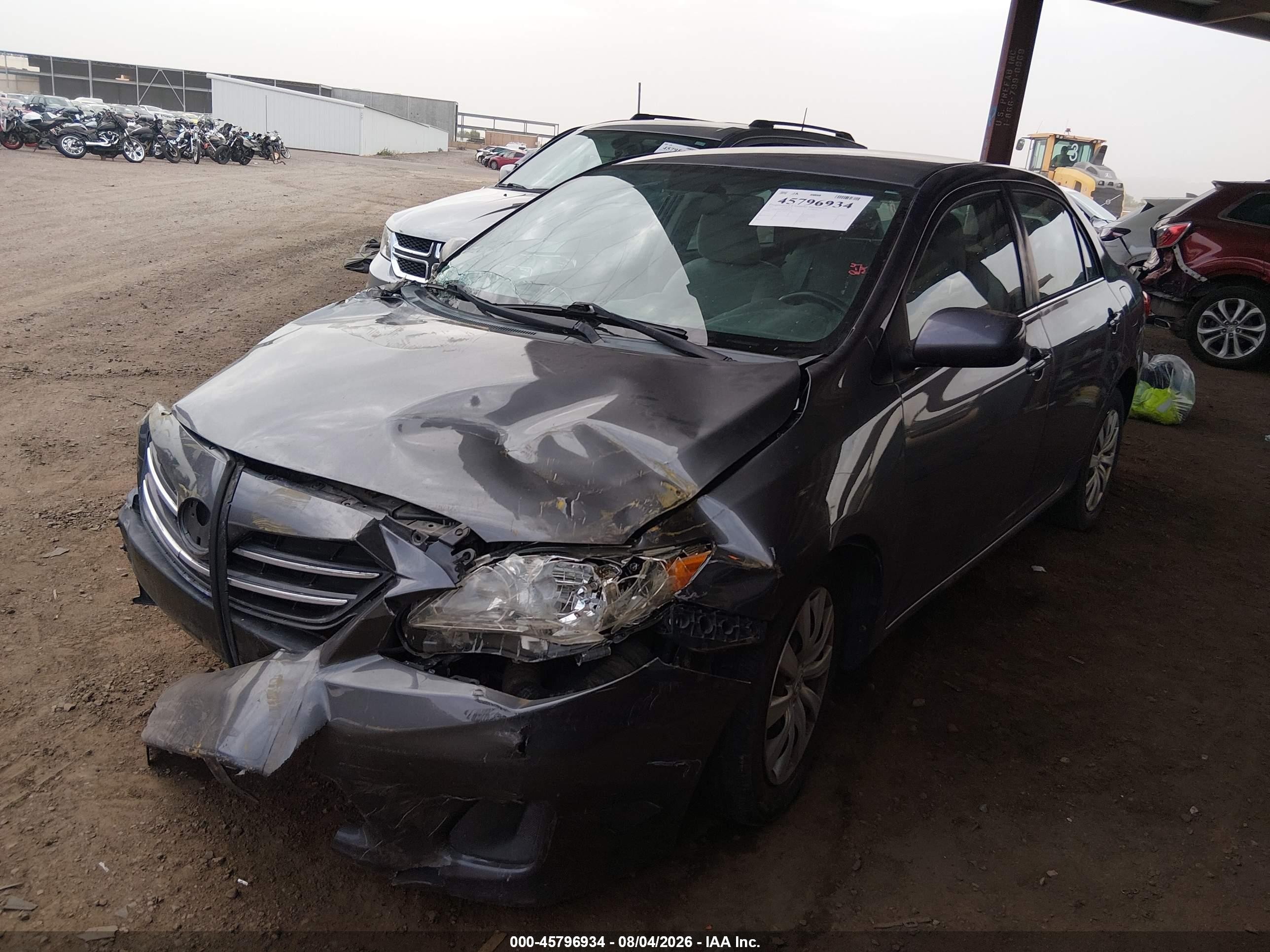 2013 Toyota Corolla Le Серый vin: 2T1BU4EEXDC981958