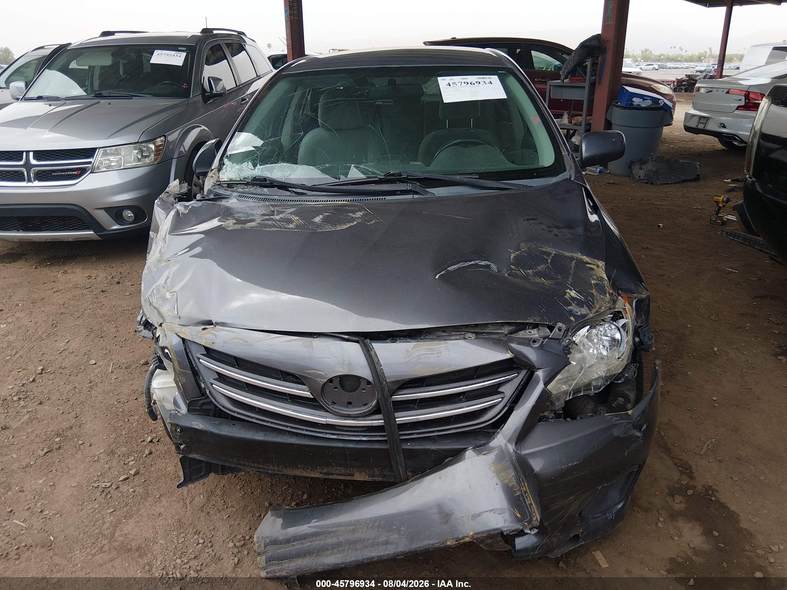 2013 Toyota Corolla Le Серый vin: 2T1BU4EEXDC981958