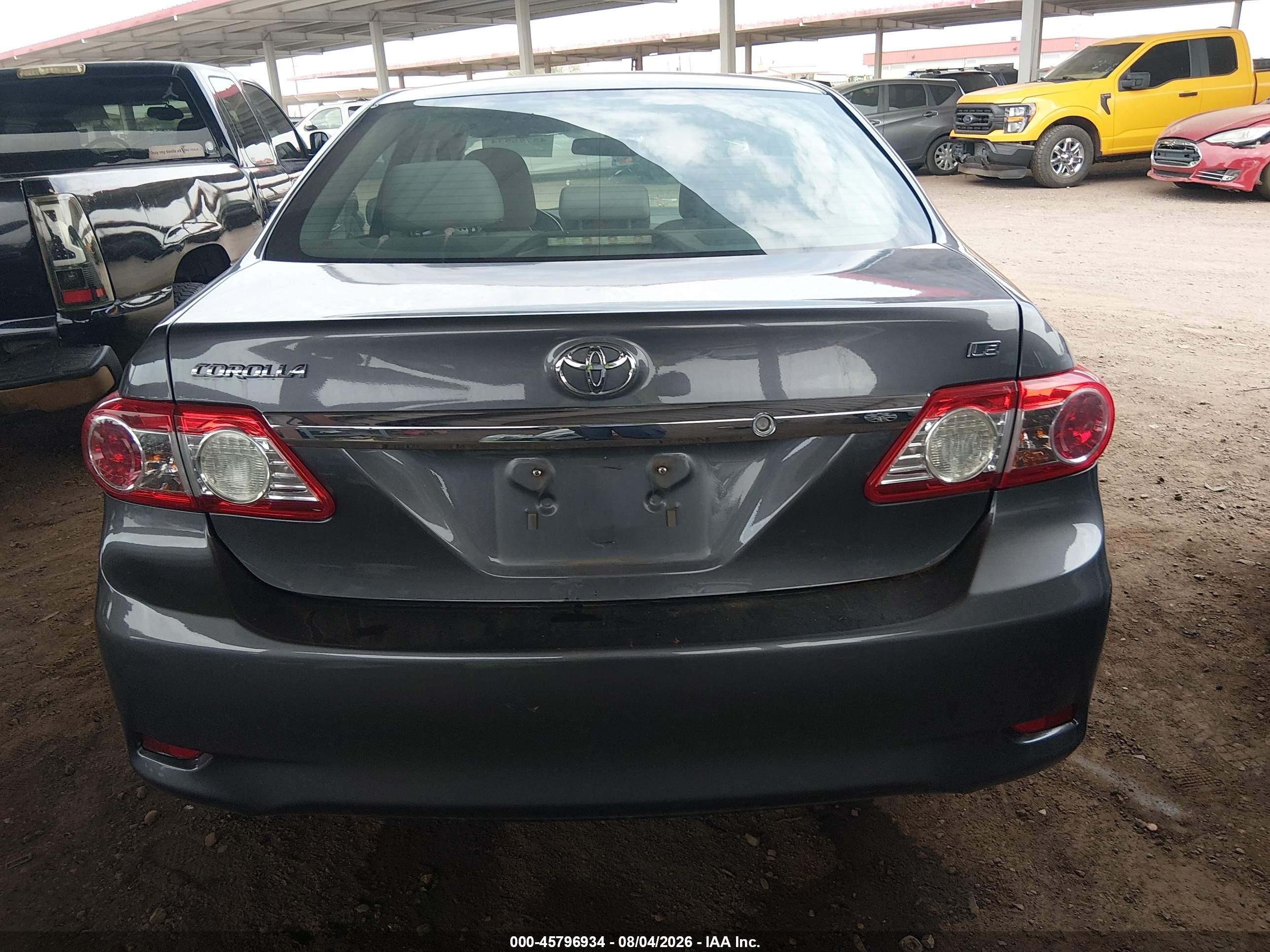 2013 Toyota Corolla Le Серый vin: 2T1BU4EEXDC981958