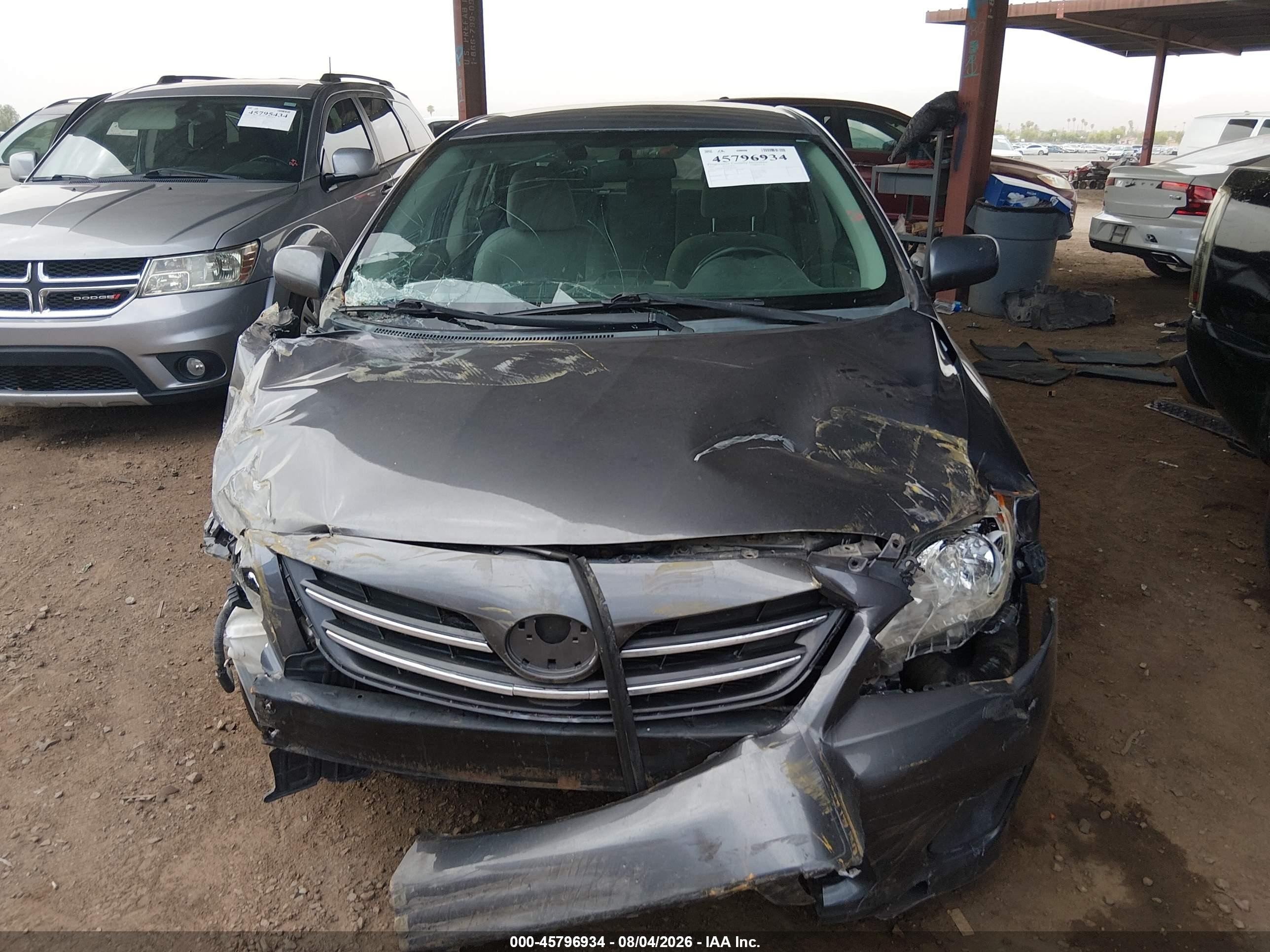 2013 Toyota Corolla Le Серый vin: 2T1BU4EEXDC981958
