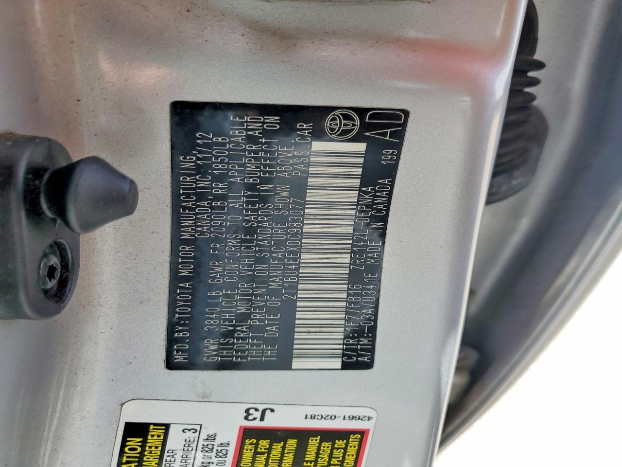 2013 Toyota Corolla L Silver vin: 2T1BU4EEXDC983077