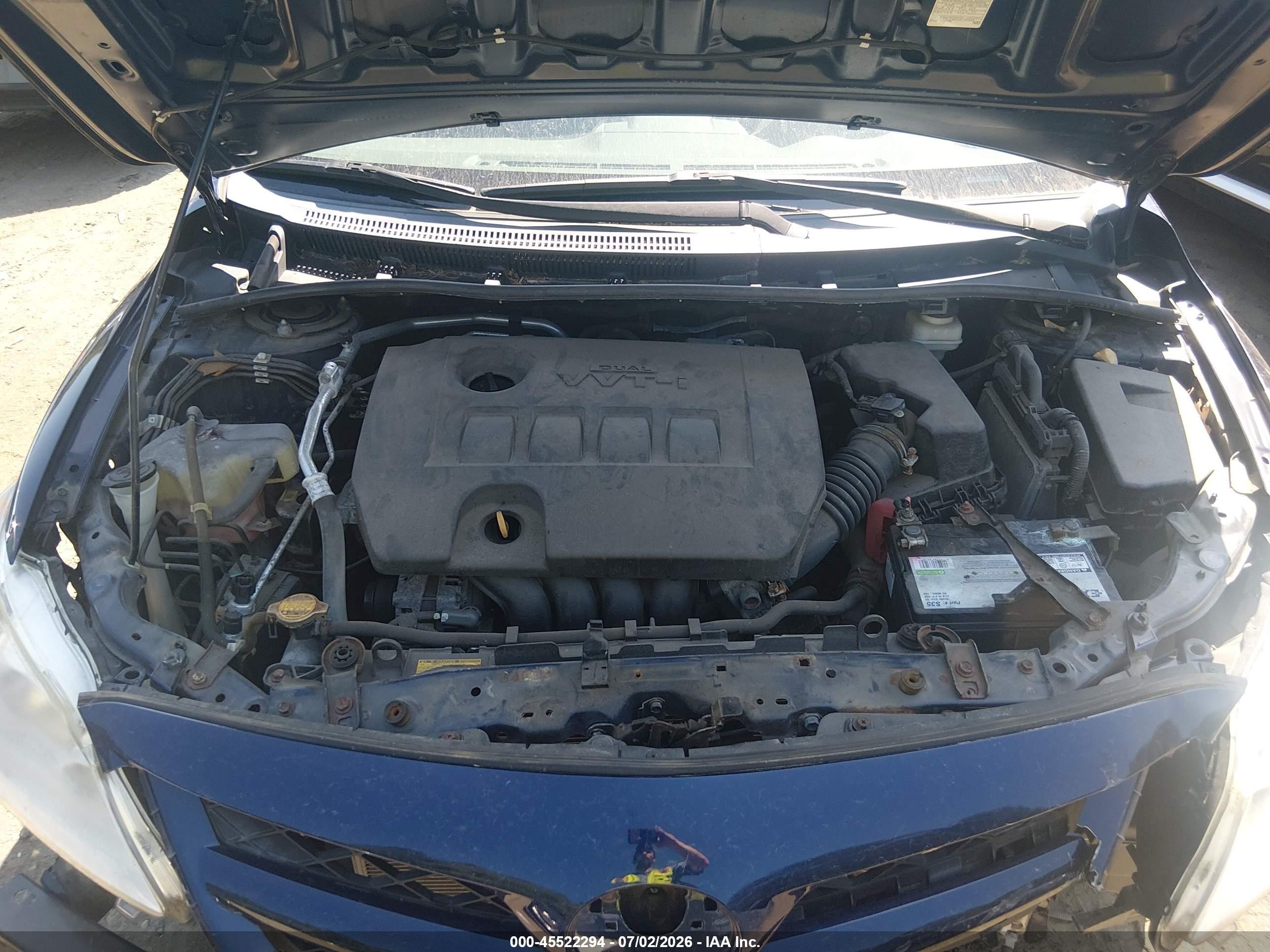 2013 Toyota Corolla L Синий vin: 2T1BU4EEXDC991437