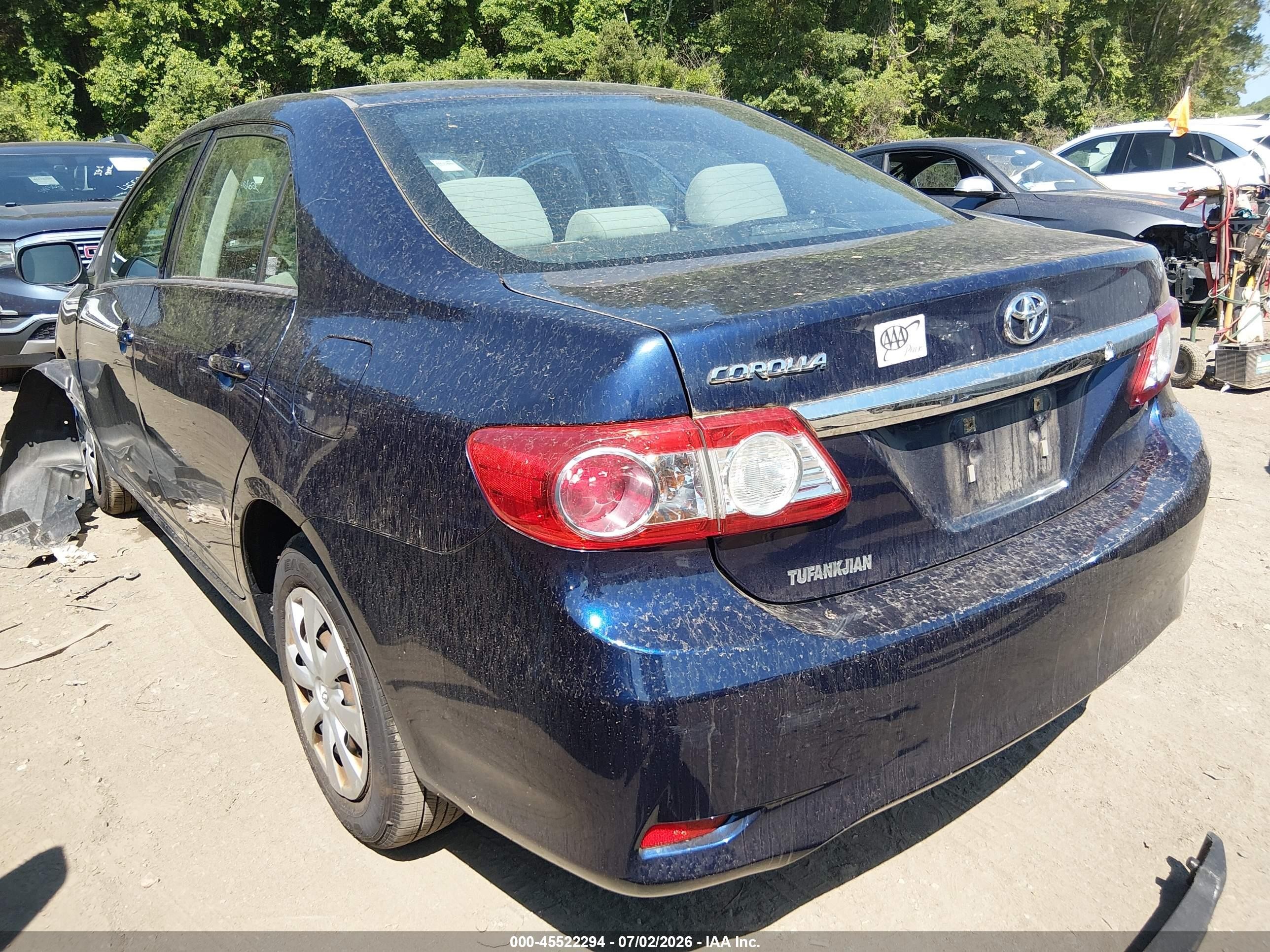 2013 Toyota Corolla L Синий vin: 2T1BU4EEXDC991437