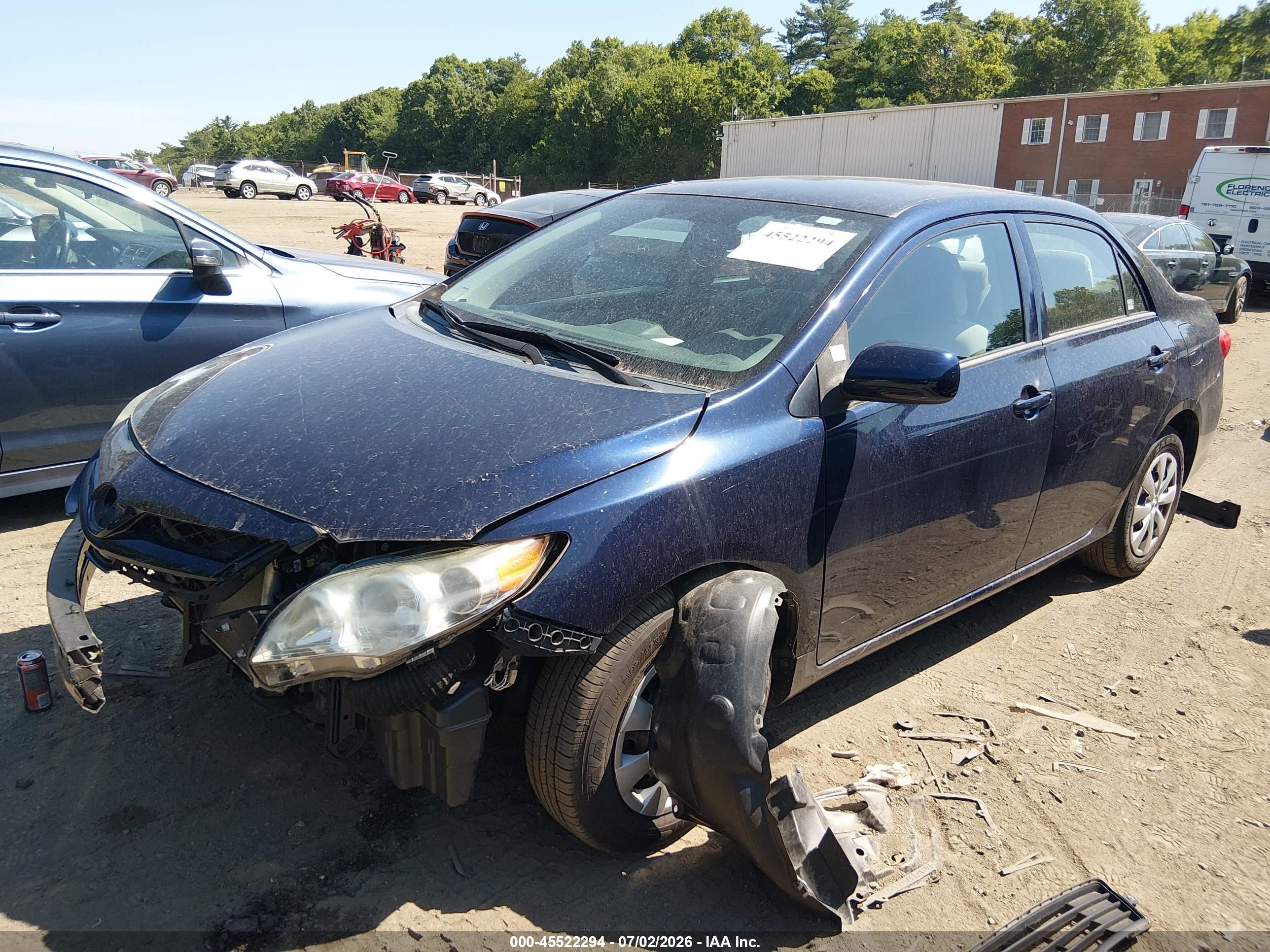 2013 Toyota Corolla L Синий vin: 2T1BU4EEXDC991437
