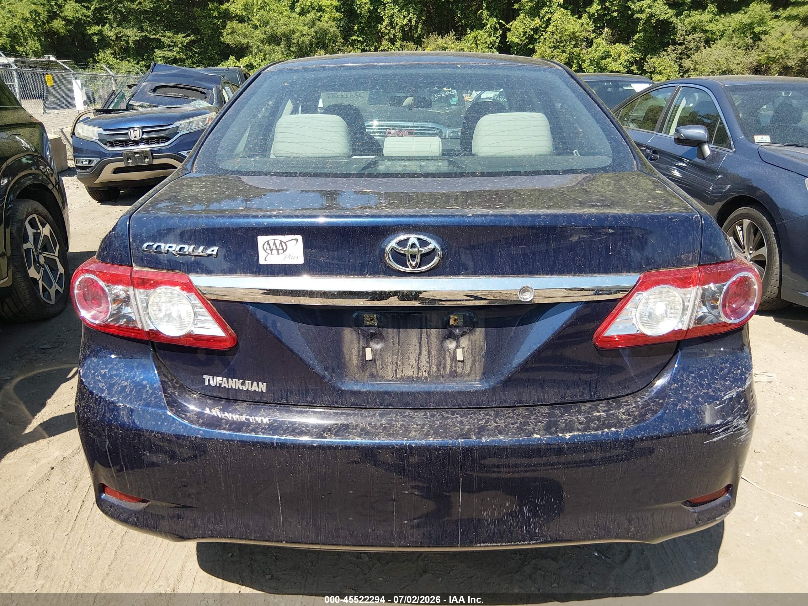 2013 Toyota Corolla L Синий vin: 2T1BU4EEXDC991437