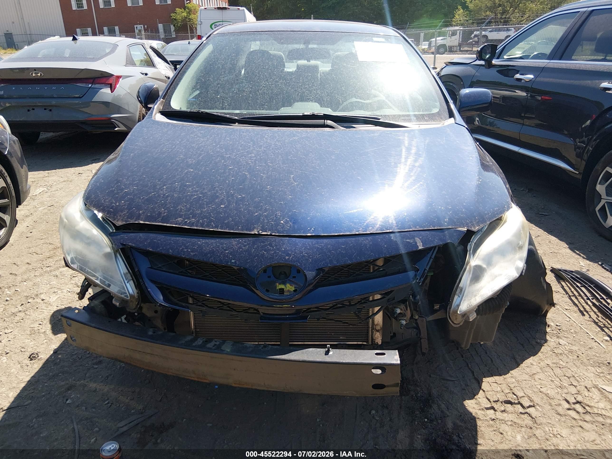 2013 Toyota Corolla L Синий vin: 2T1BU4EEXDC991437