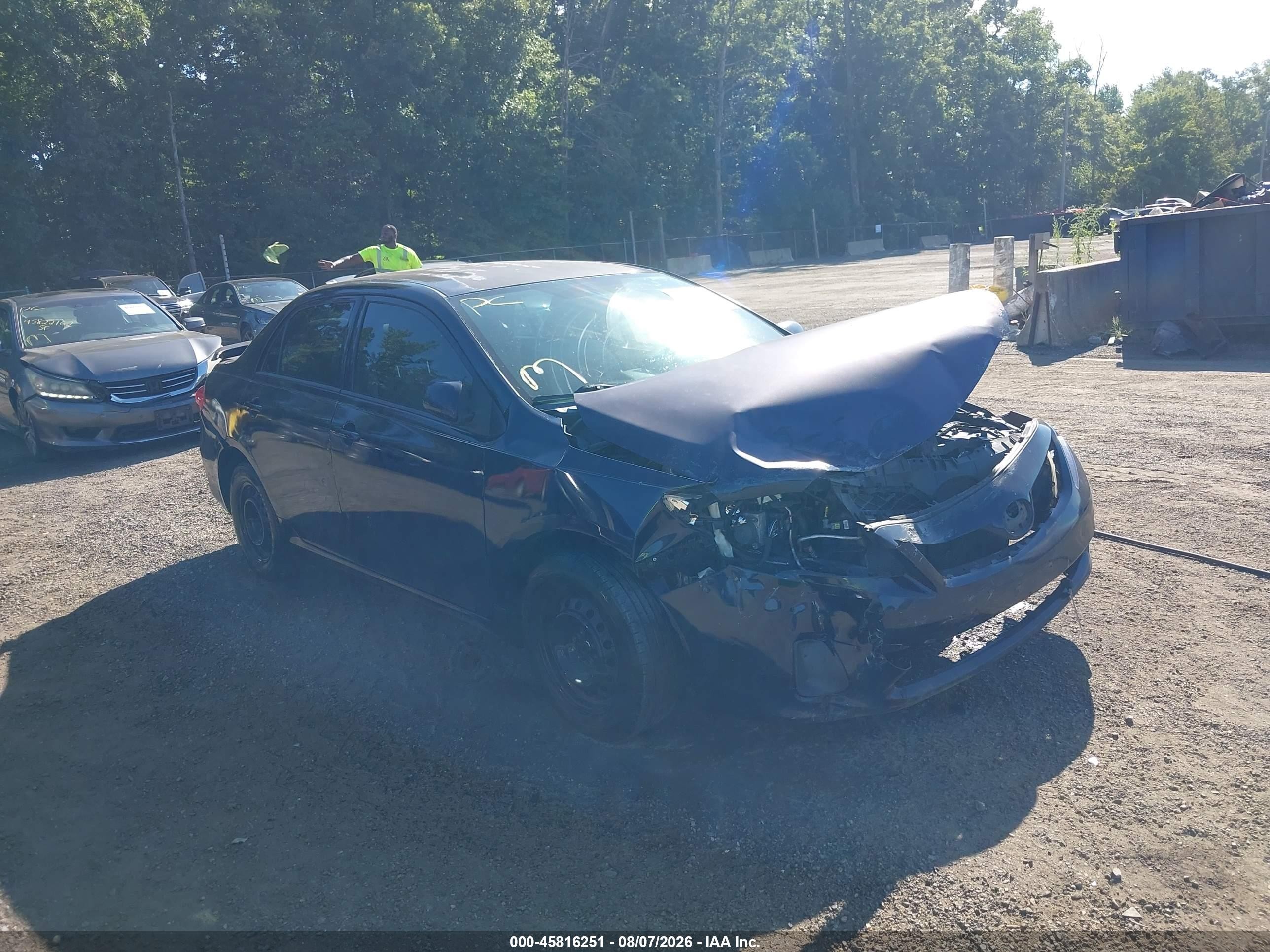 2013 Toyota Corolla L Синий vin: 2T1BU4EEXDC995410