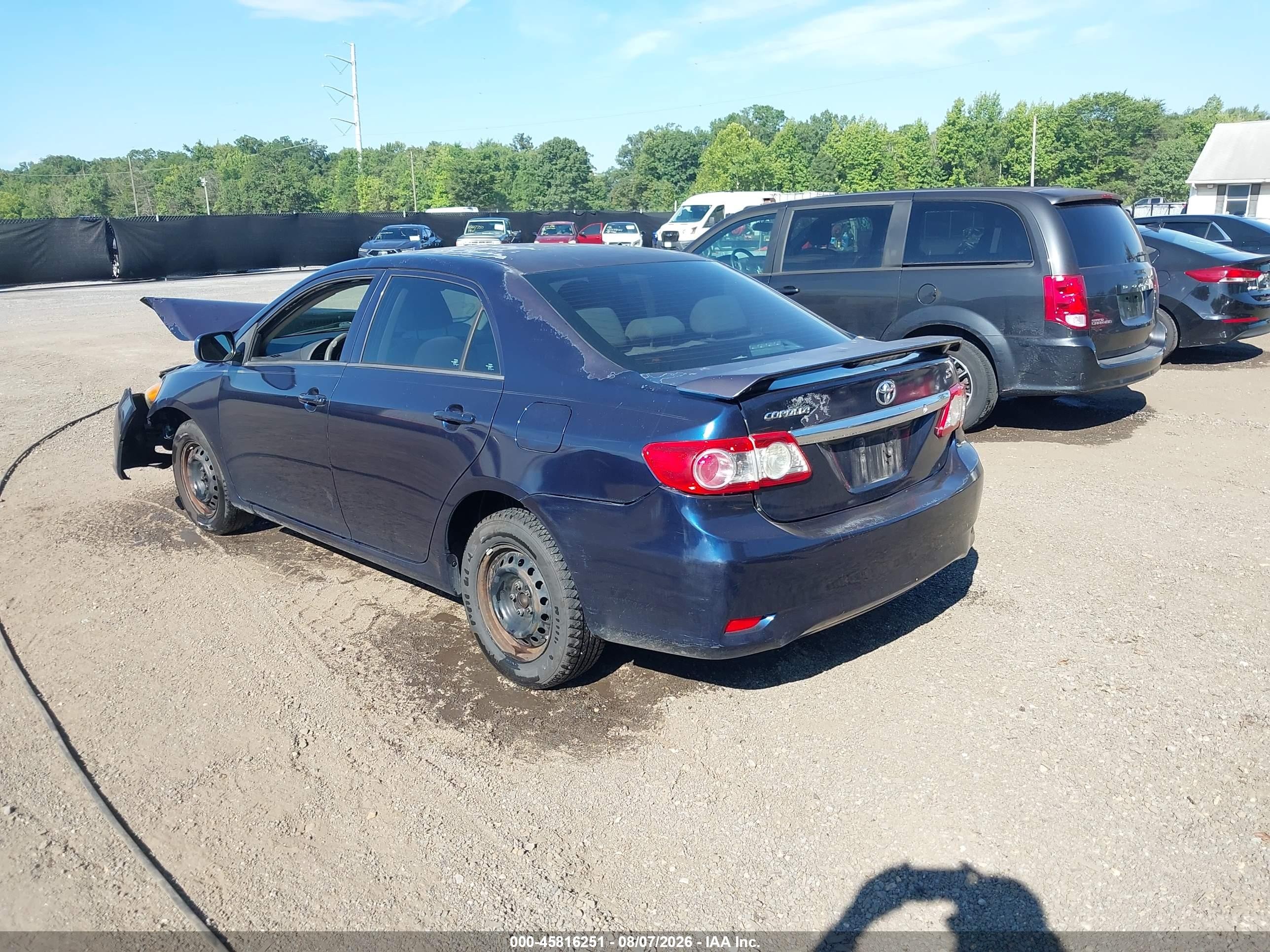 2013 Toyota Corolla L Blue vin: 2T1BU4EEXDC995410