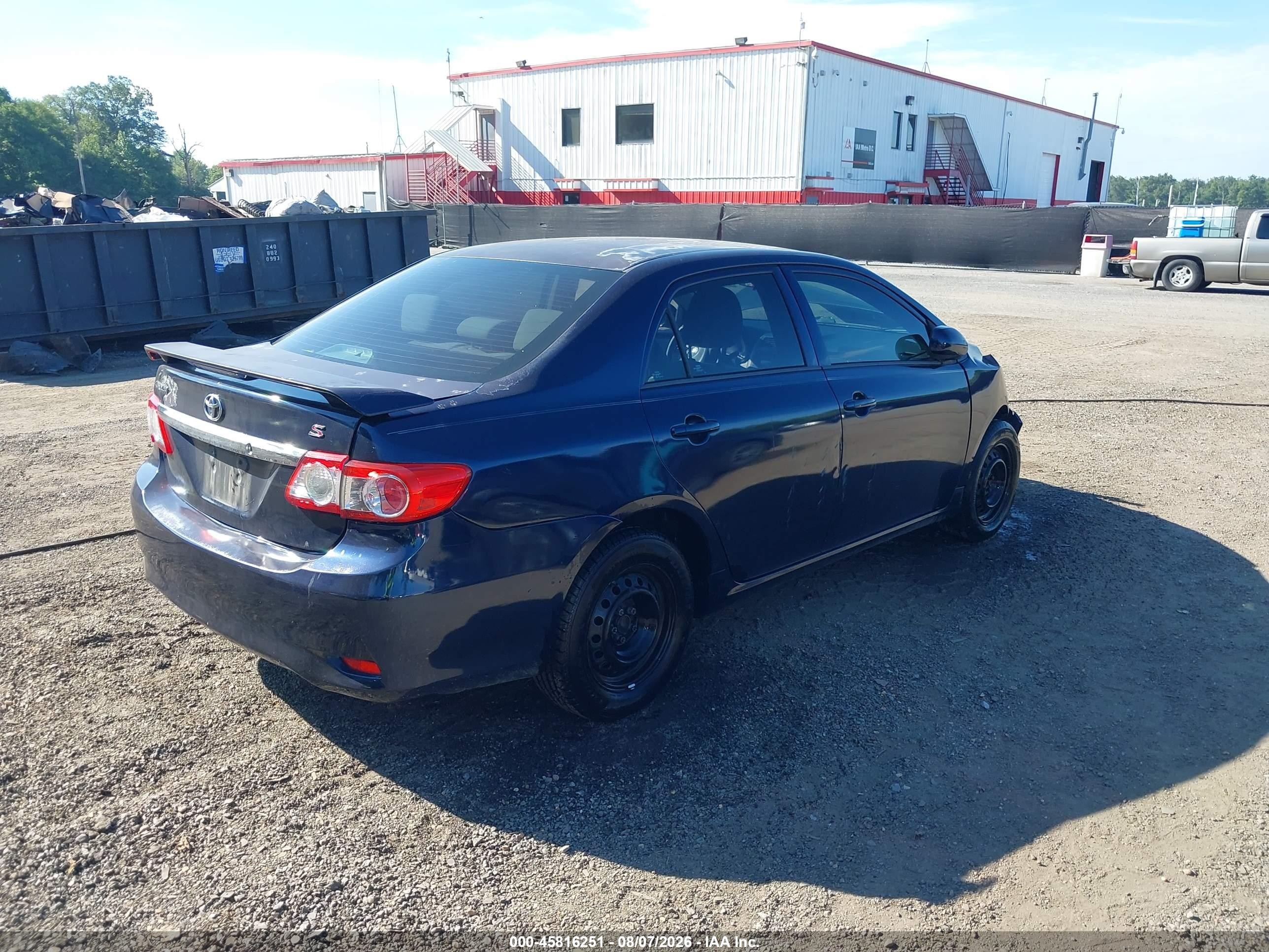2013 Toyota Corolla L Blue vin: 2T1BU4EEXDC995410