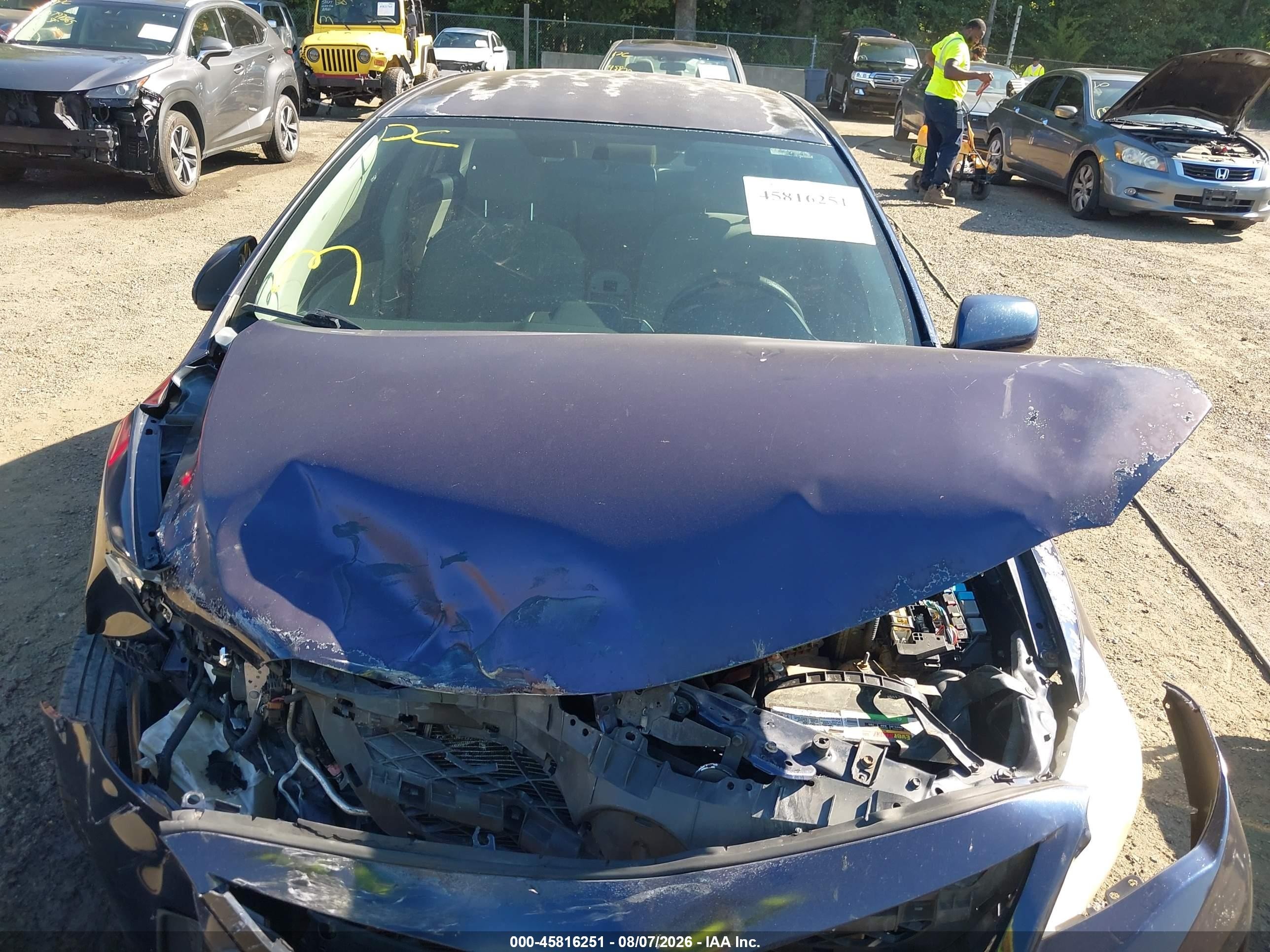 2013 Toyota Corolla L Blue vin: 2T1BU4EEXDC995410