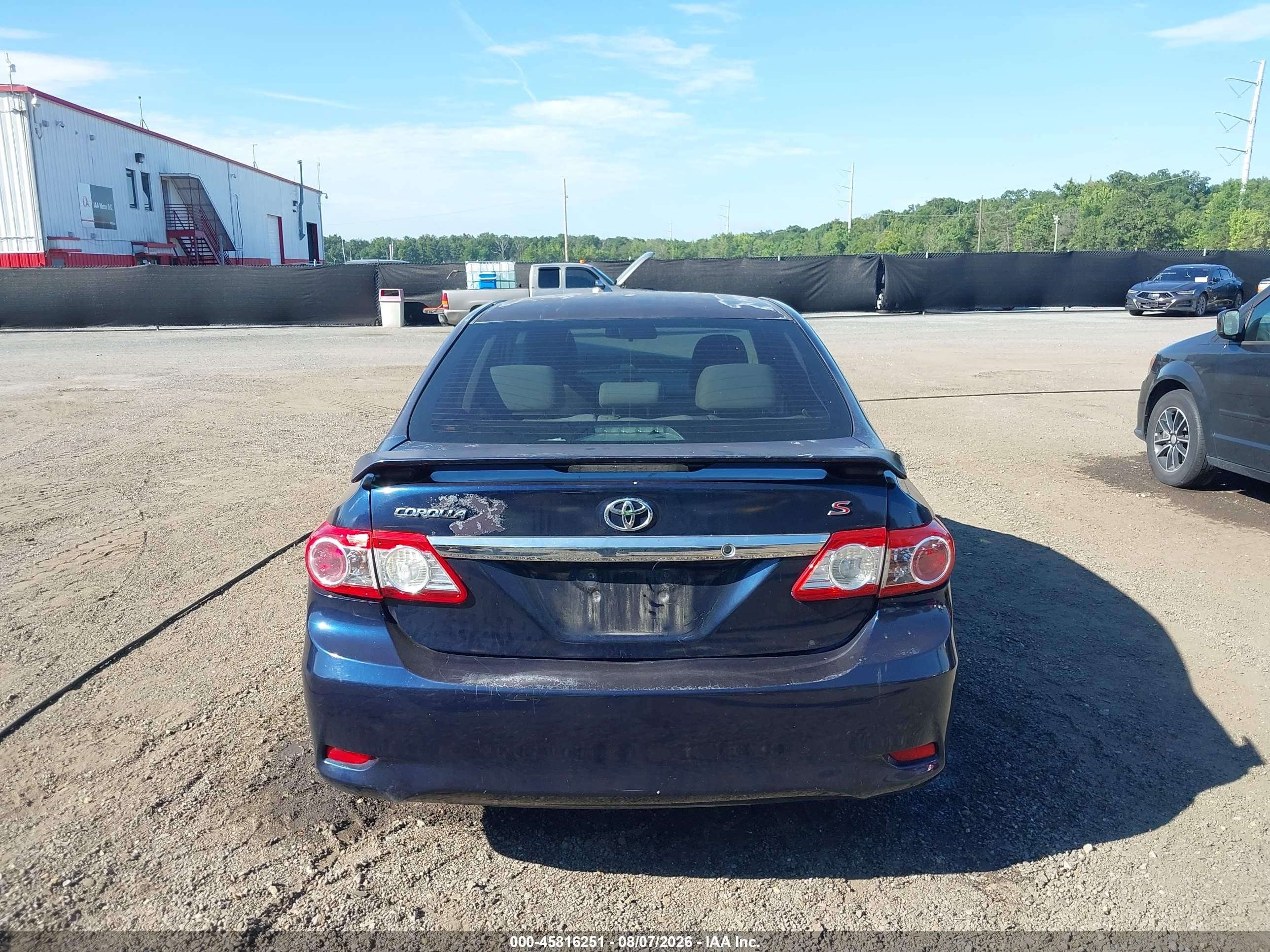 2013 Toyota Corolla L Blue vin: 2T1BU4EEXDC995410