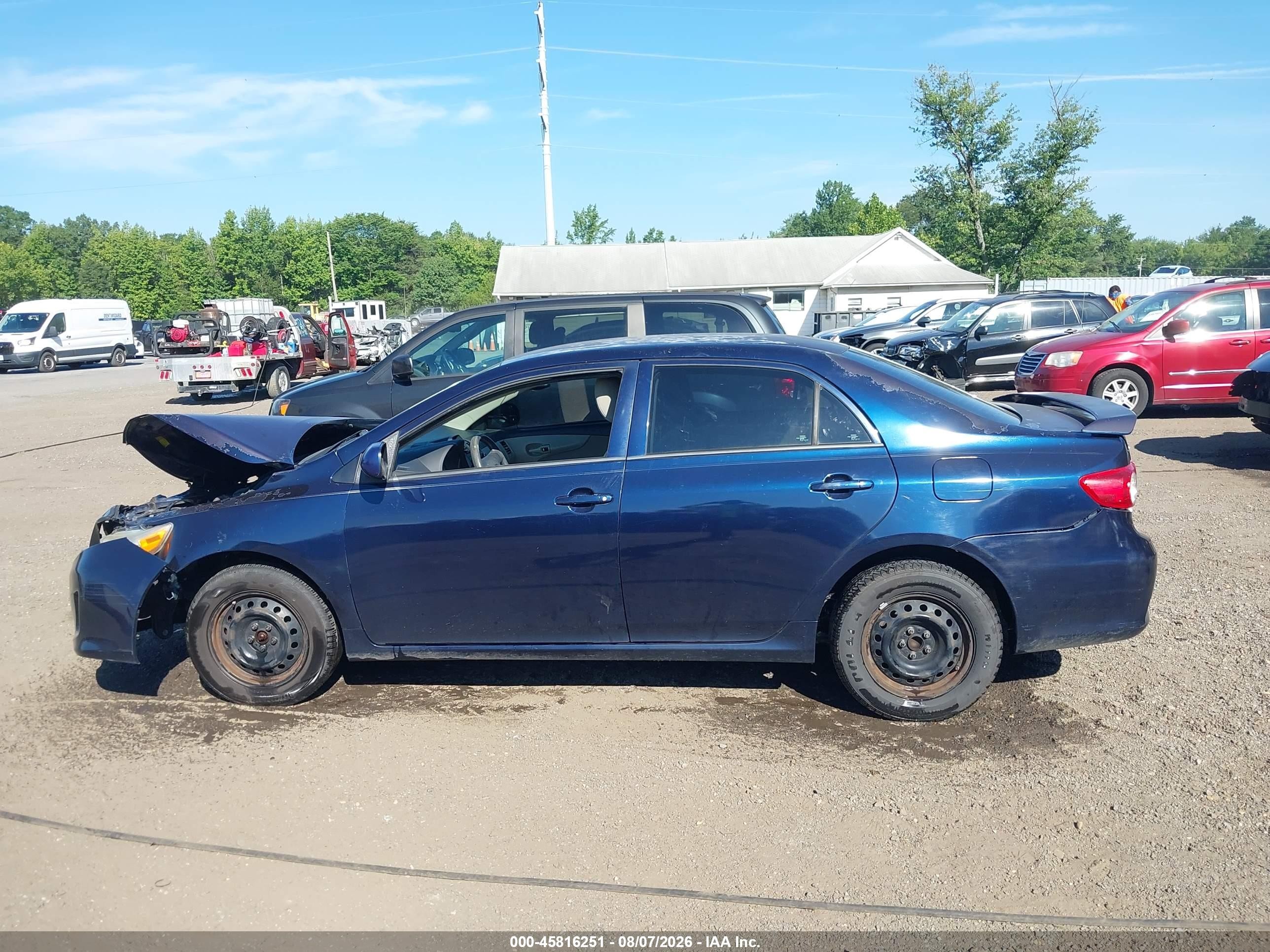 2013 Toyota Corolla L Blue vin: 2T1BU4EEXDC995410
