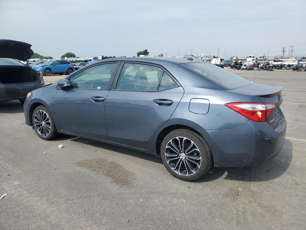 2014 Toyota Corolla L Blue vin: 2T1BURHE0EC002961