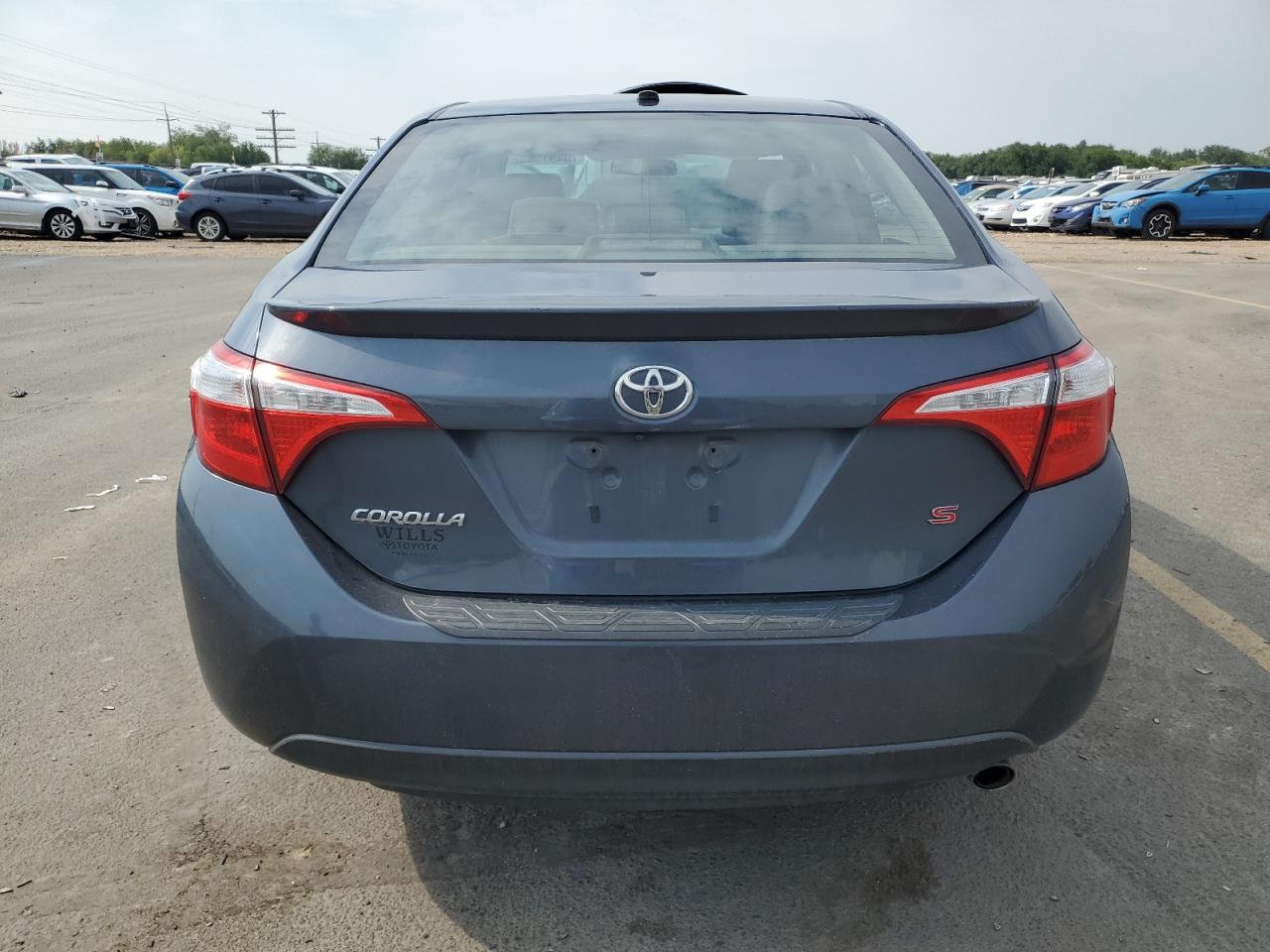 2014 Toyota Corolla L Blue vin: 2T1BURHE0EC002961