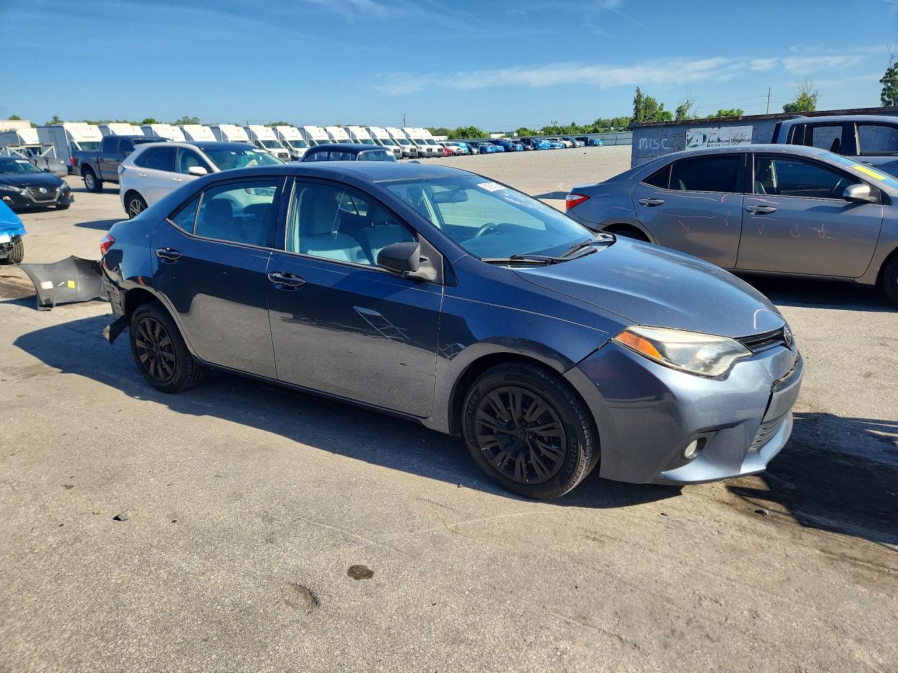 2014 Toyota Corolla L Серый vin: 2T1BURHE0EC004323