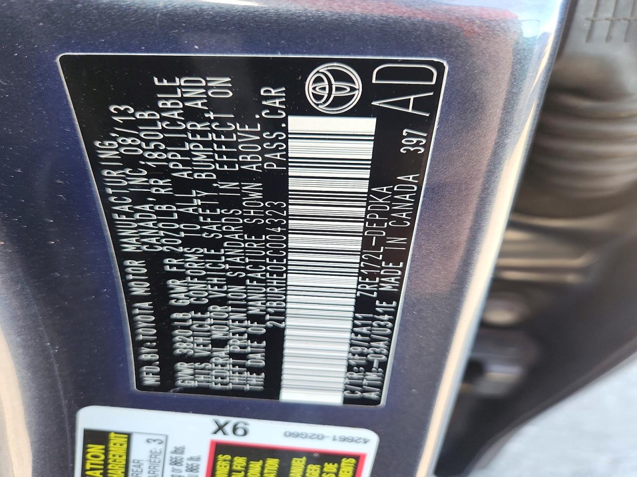 2014 Toyota Corolla L Серый vin: 2T1BURHE0EC004323