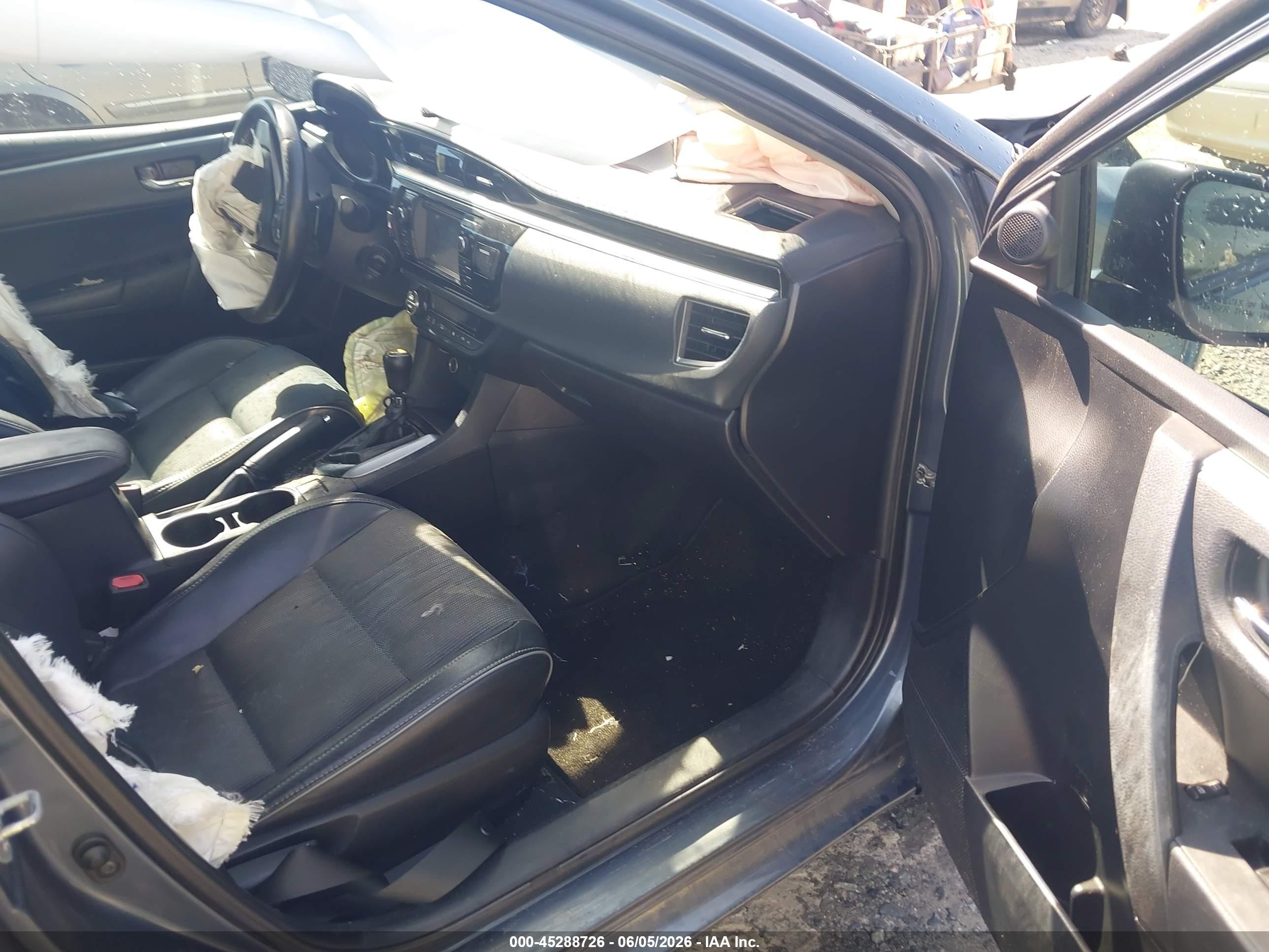2014 Toyota Corolla S Plus Gray vin: 2T1BURHE0EC013877