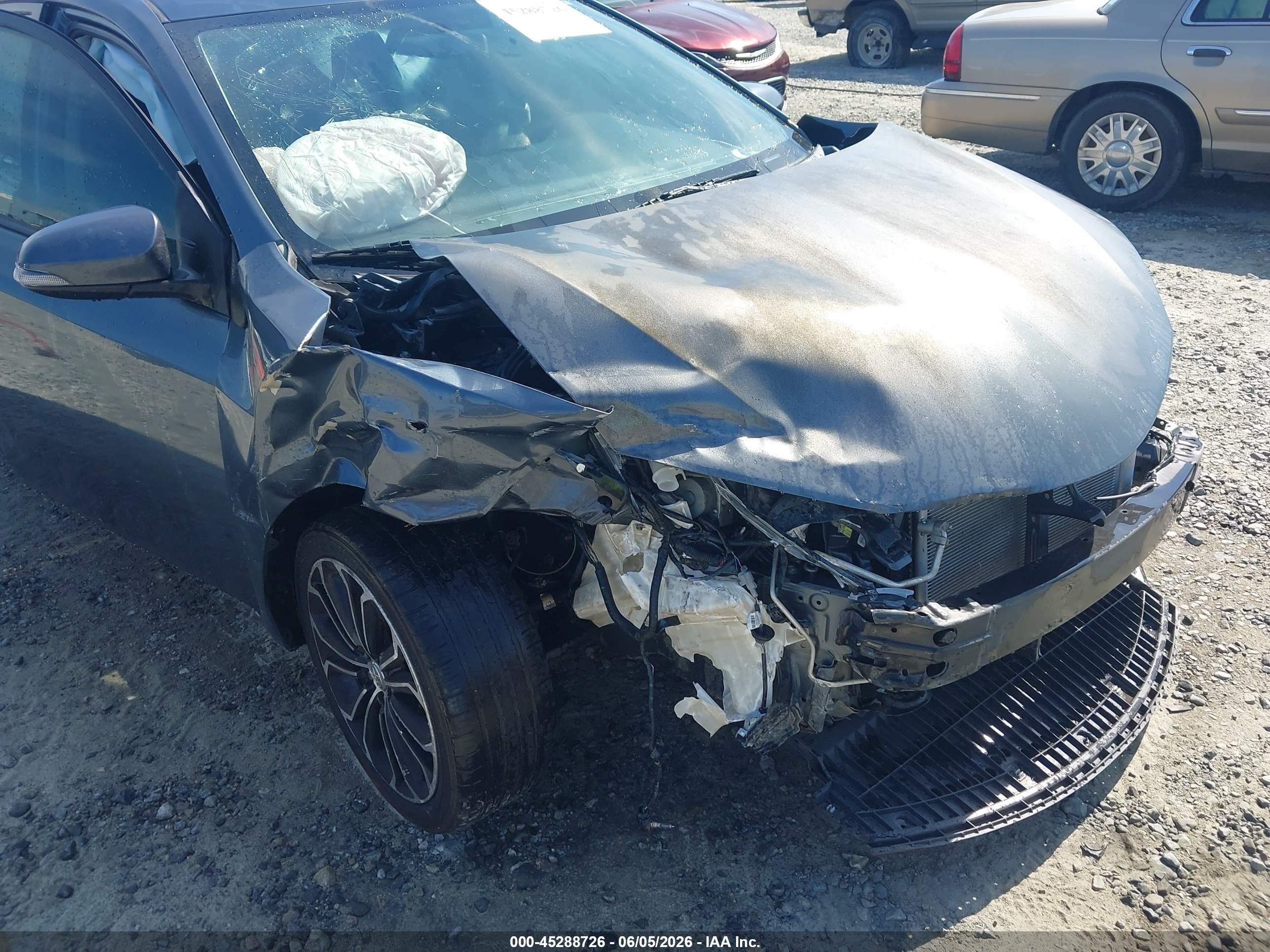 2014 Toyota Corolla S Plus Gray vin: 2T1BURHE0EC013877