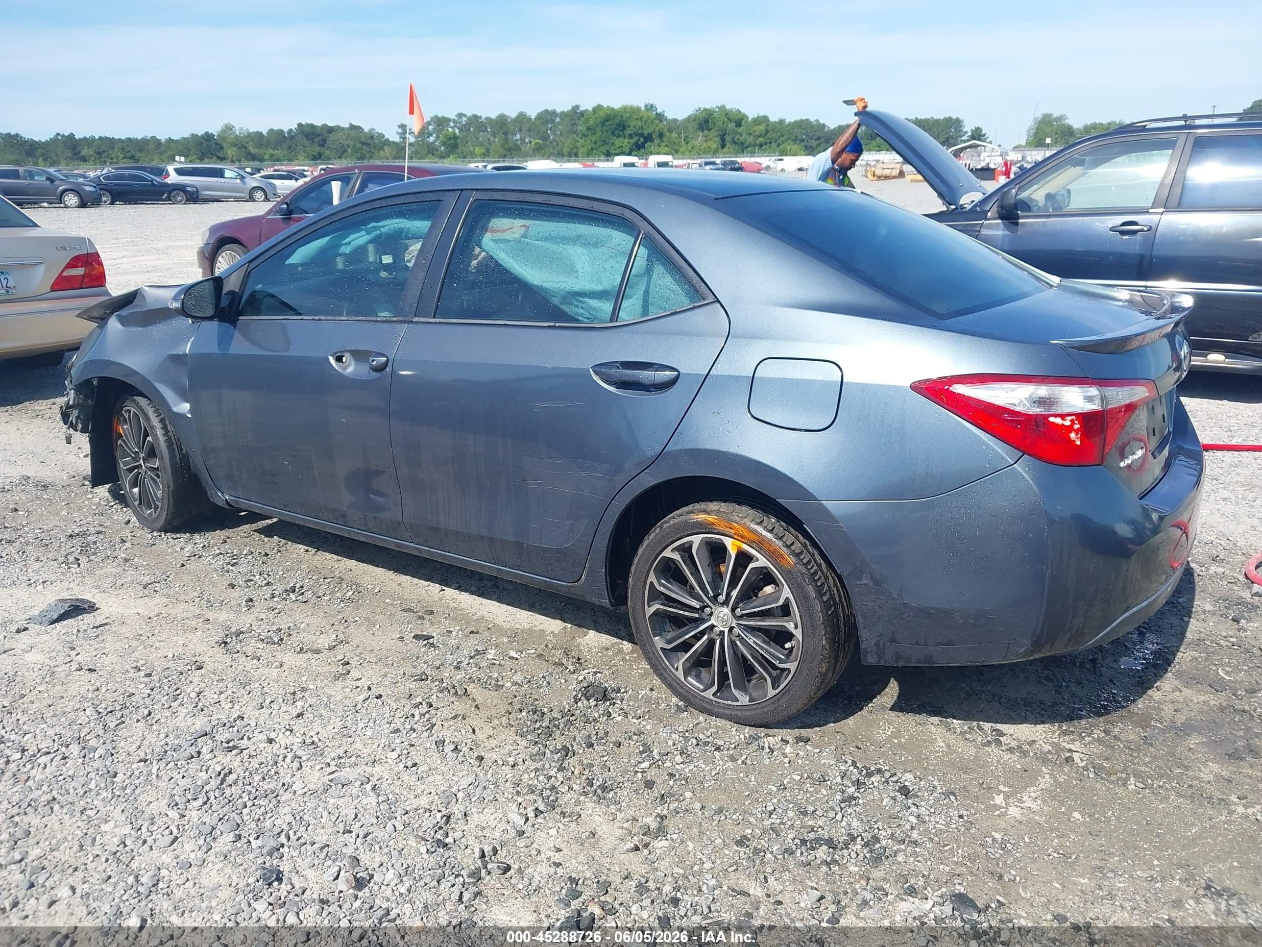 2014 Toyota Corolla S Plus Gray vin: 2T1BURHE0EC013877
