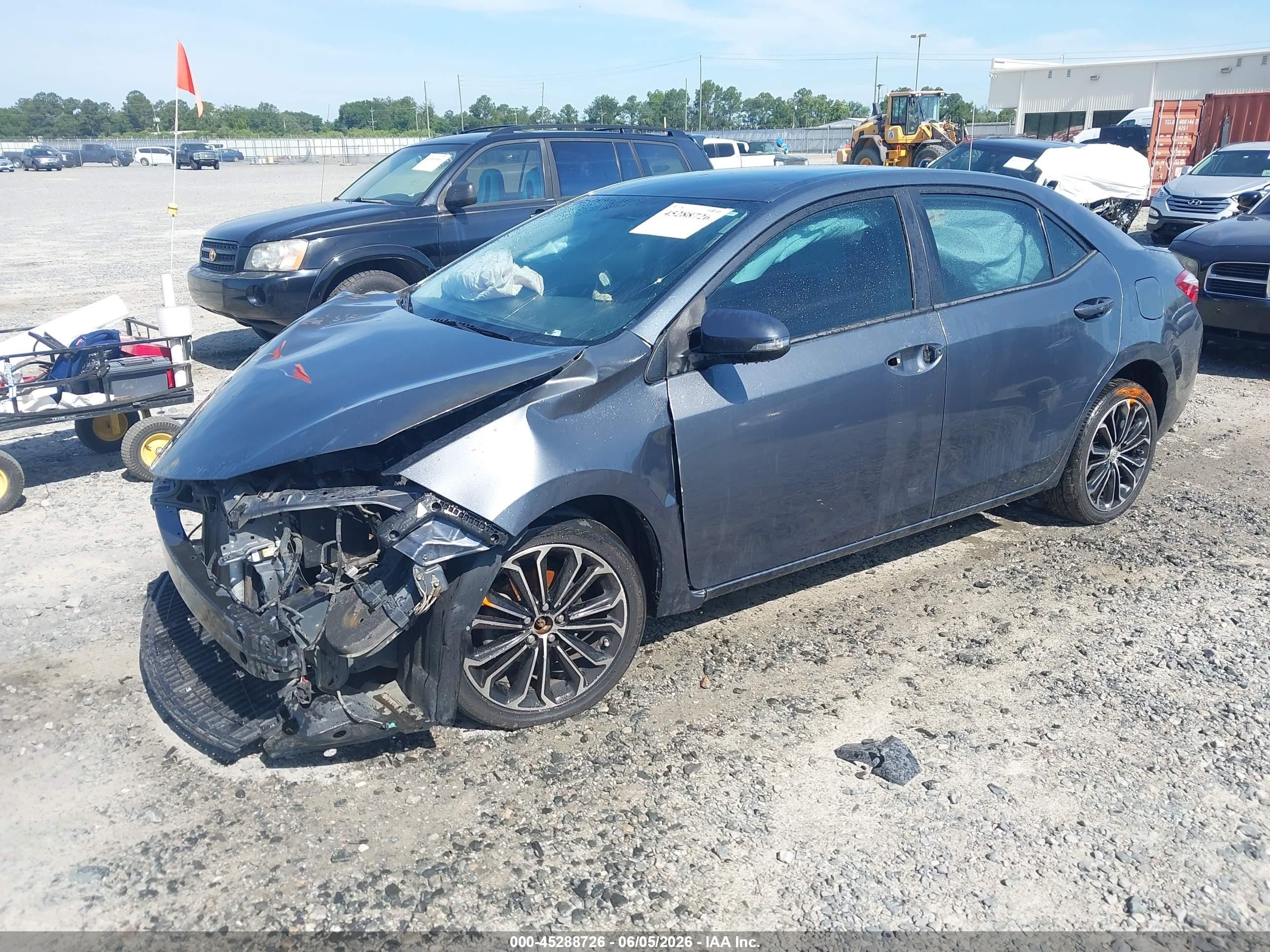 2014 Toyota Corolla S Plus Gray vin: 2T1BURHE0EC013877