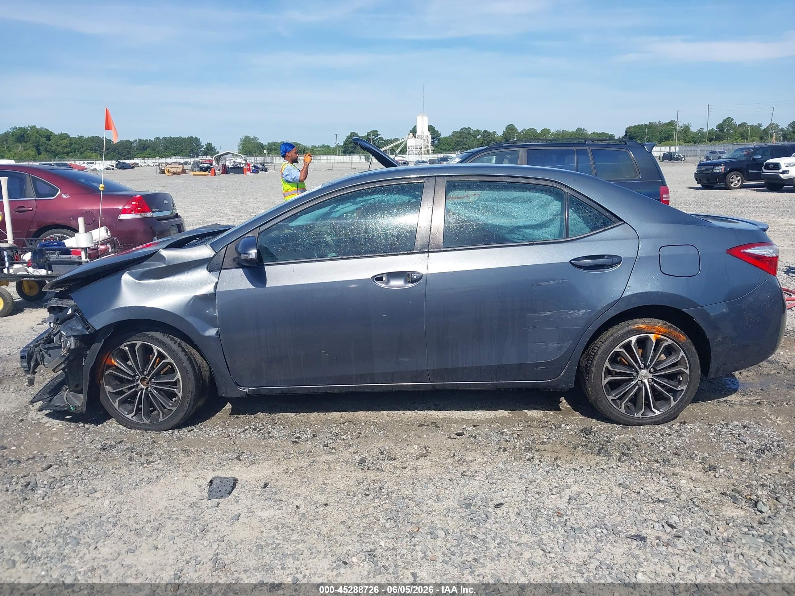 2014 Toyota Corolla S Plus Gray vin: 2T1BURHE0EC013877