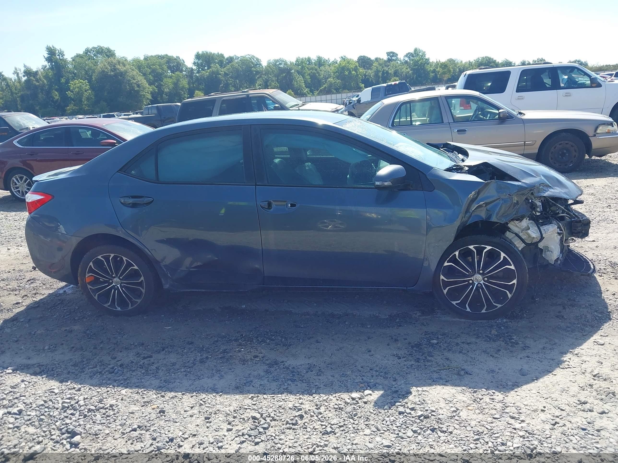 2014 Toyota Corolla S Plus Gray vin: 2T1BURHE0EC013877
