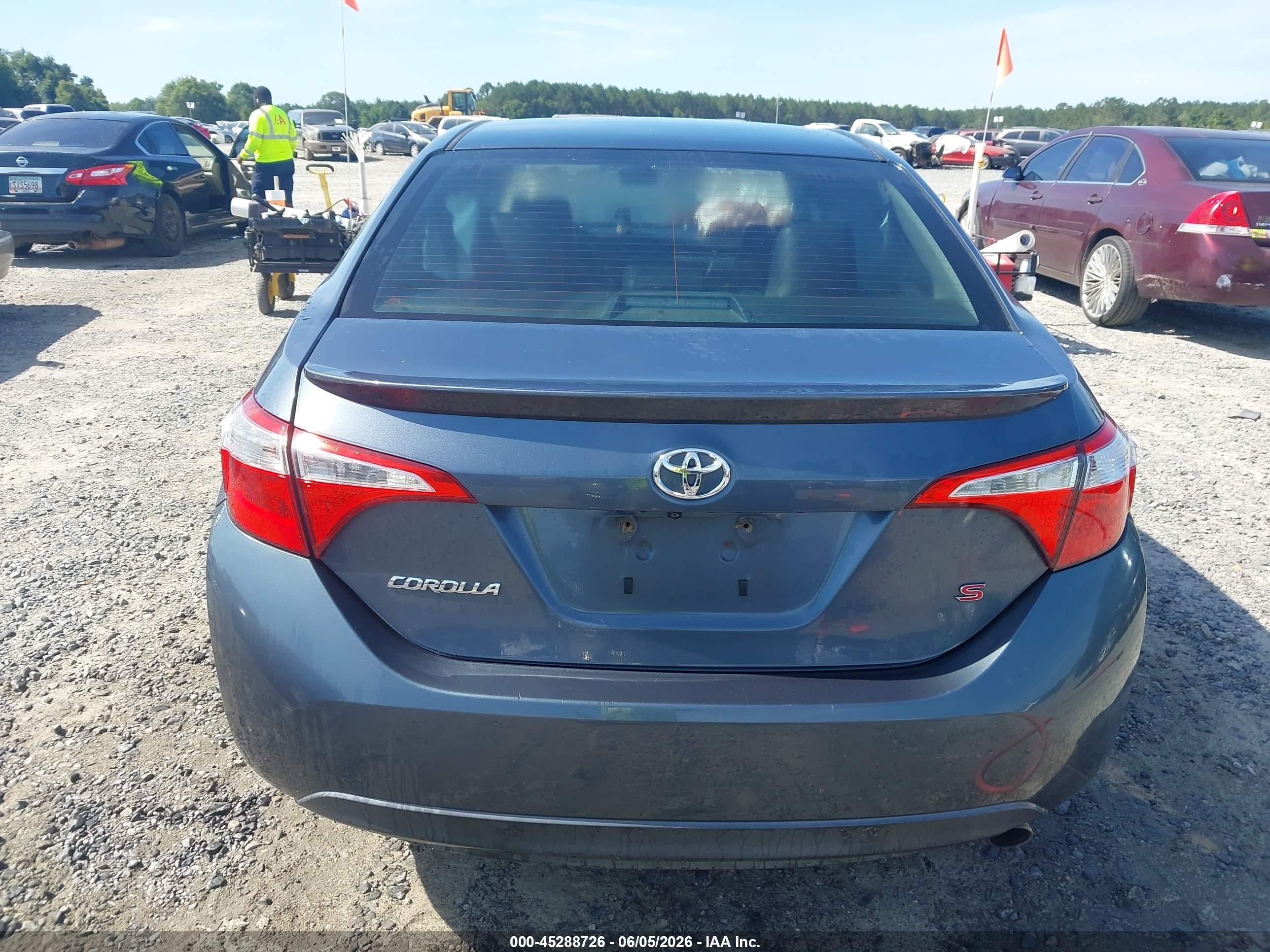 2014 Toyota Corolla S Plus Gray vin: 2T1BURHE0EC013877