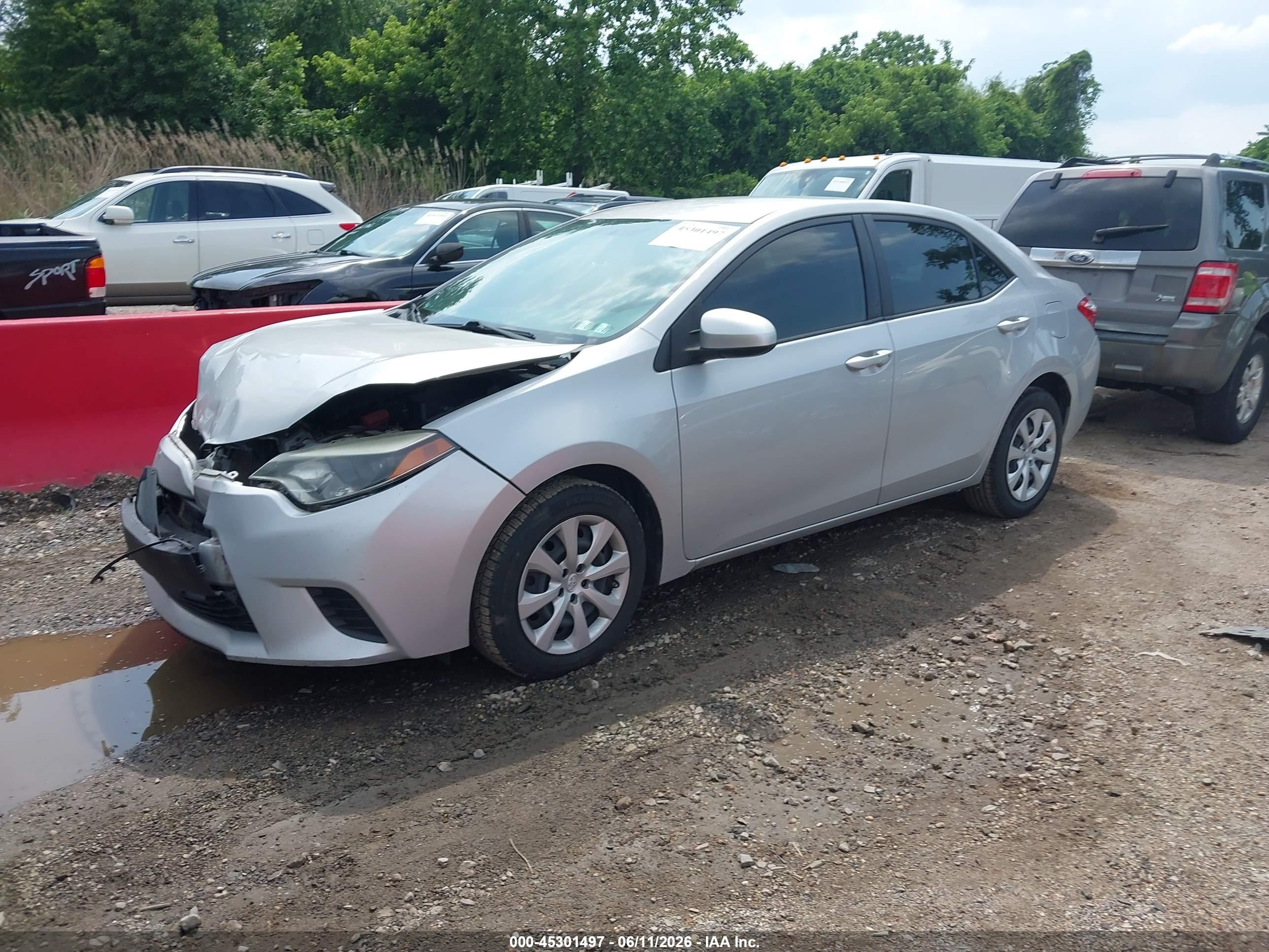 2014 Toyota Corolla Le Turquoise vin: 2T1BURHE0EC020473