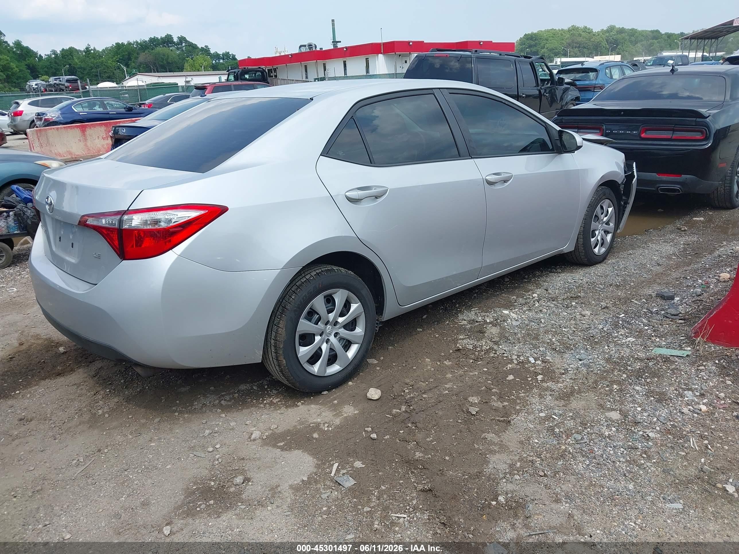 2014 Toyota Corolla Le Turquoise vin: 2T1BURHE0EC020473