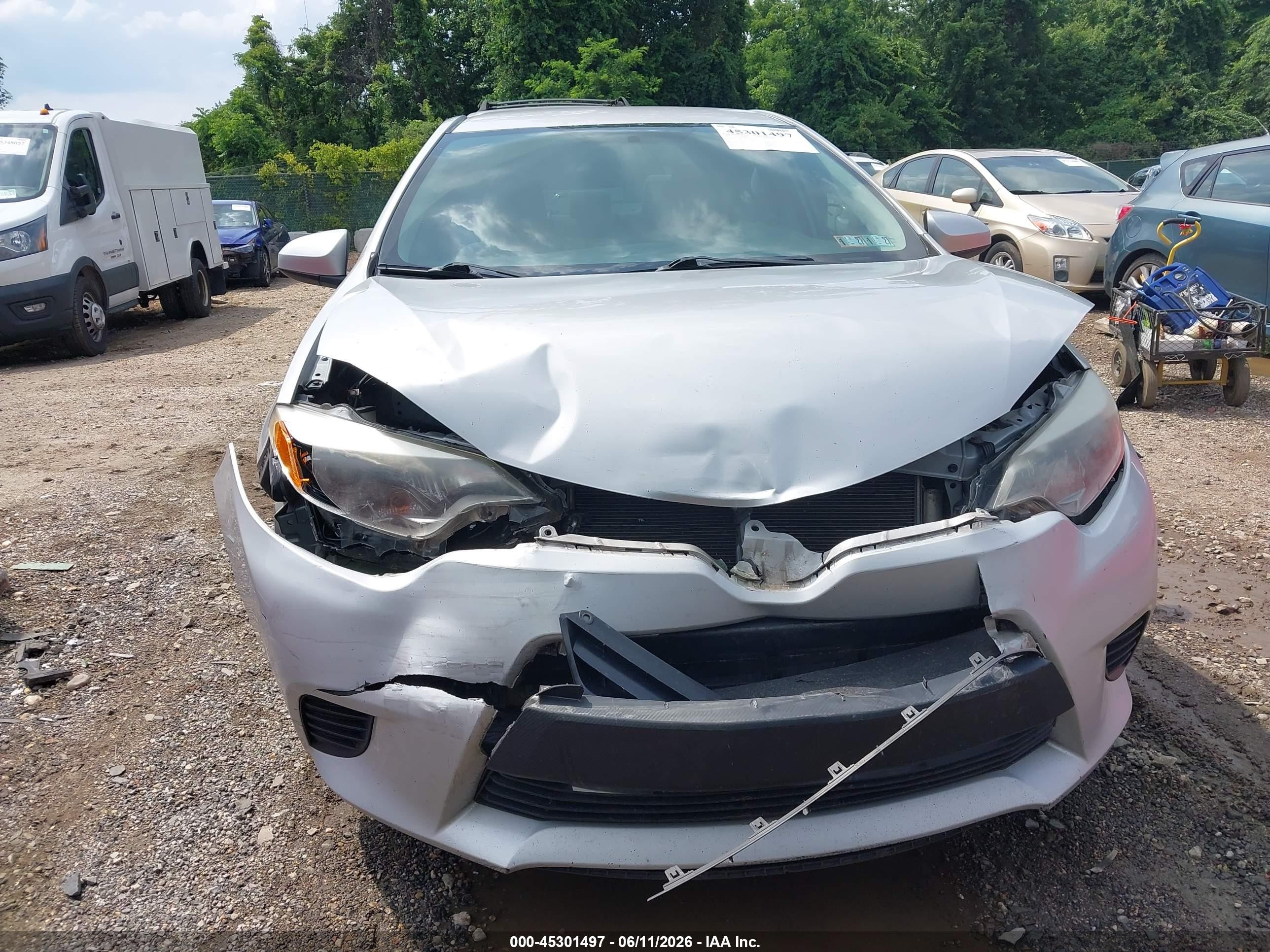 2014 Toyota Corolla Le Turquoise vin: 2T1BURHE0EC020473