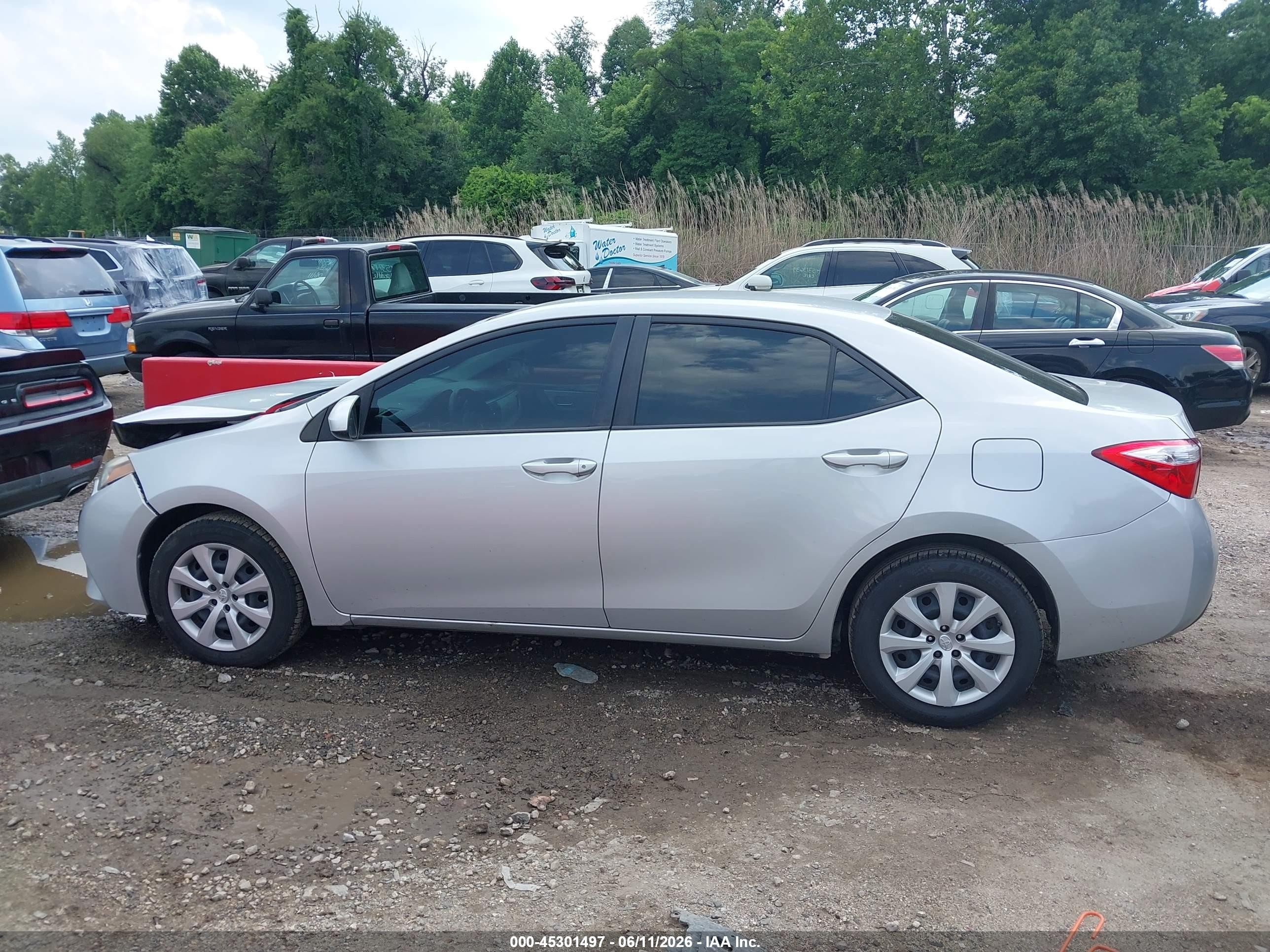 2014 Toyota Corolla Le Turquoise vin: 2T1BURHE0EC020473