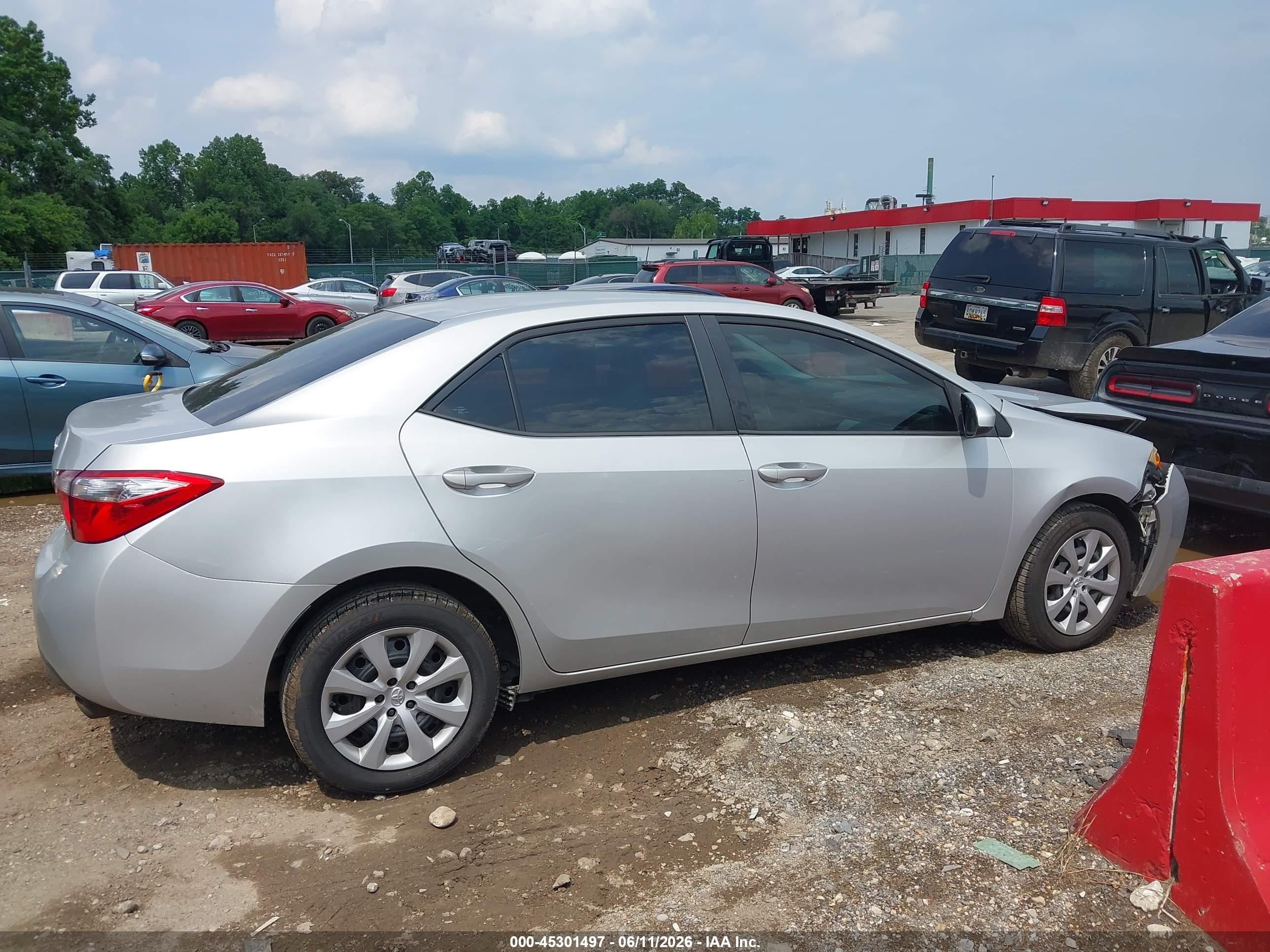 2014 Toyota Corolla Le Turquoise vin: 2T1BURHE0EC020473
