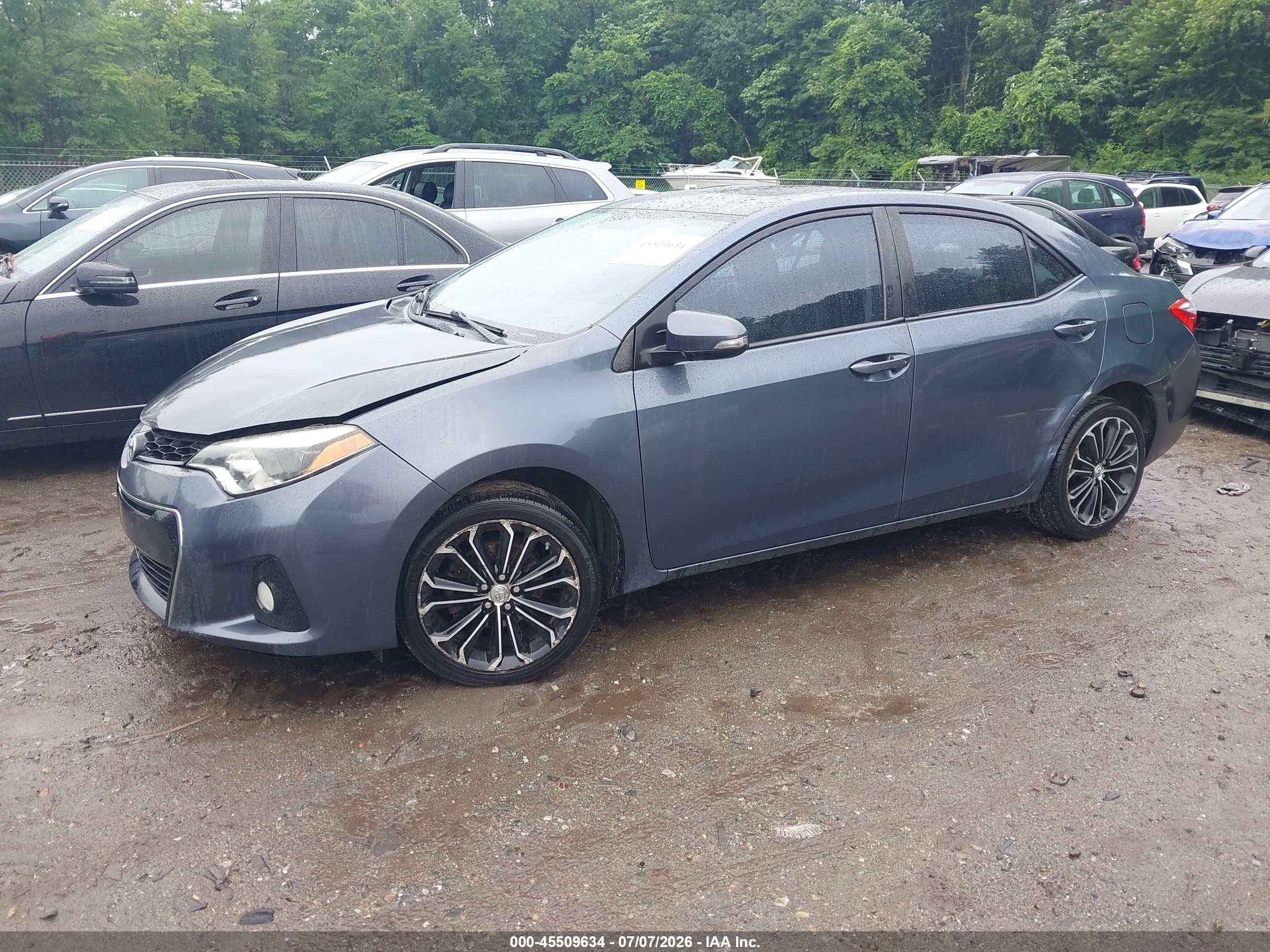2014 Toyota Corolla S Plus Gray vin: 2T1BURHE0EC021204