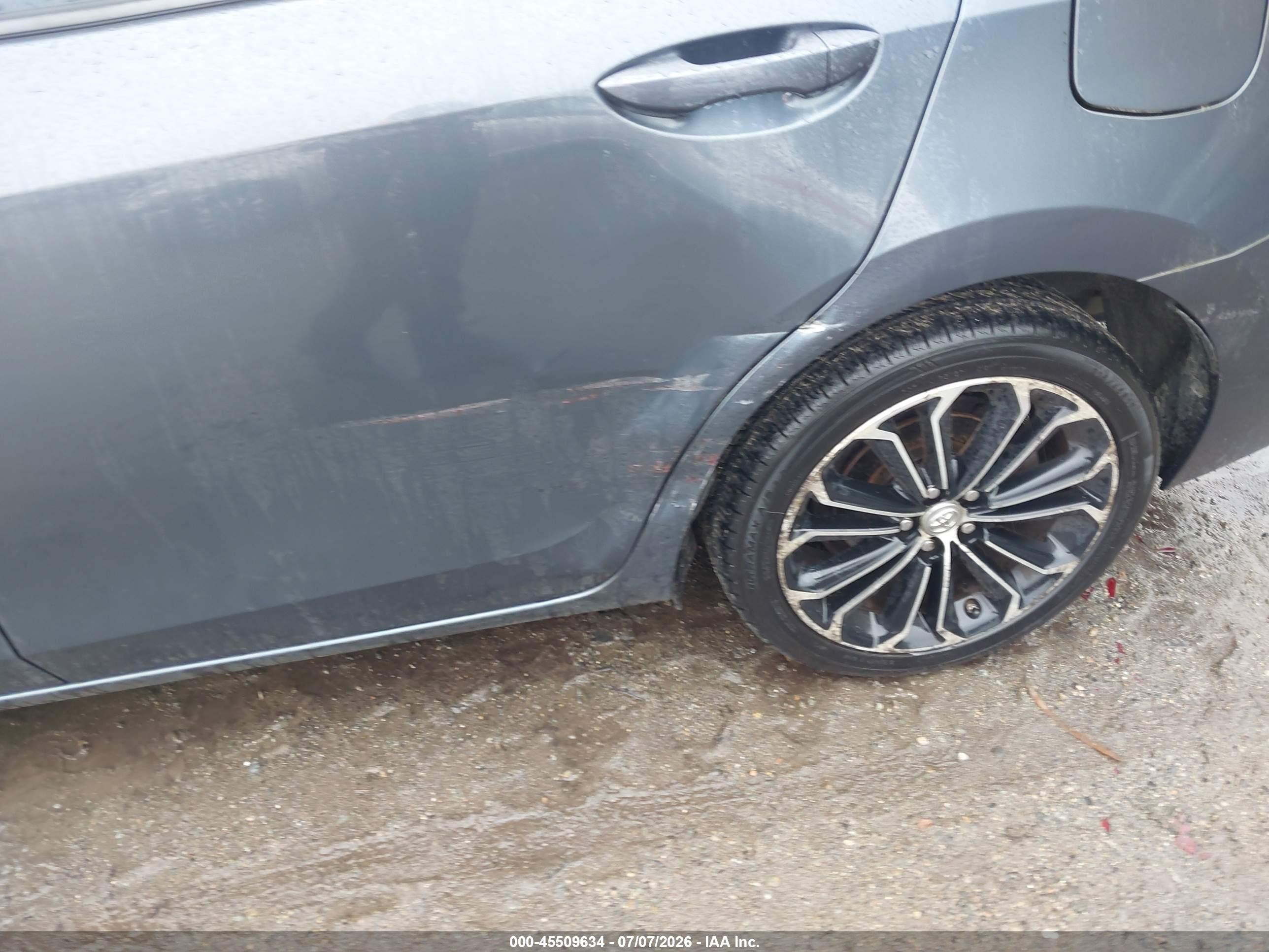 2014 Toyota Corolla S Plus Gray vin: 2T1BURHE0EC021204