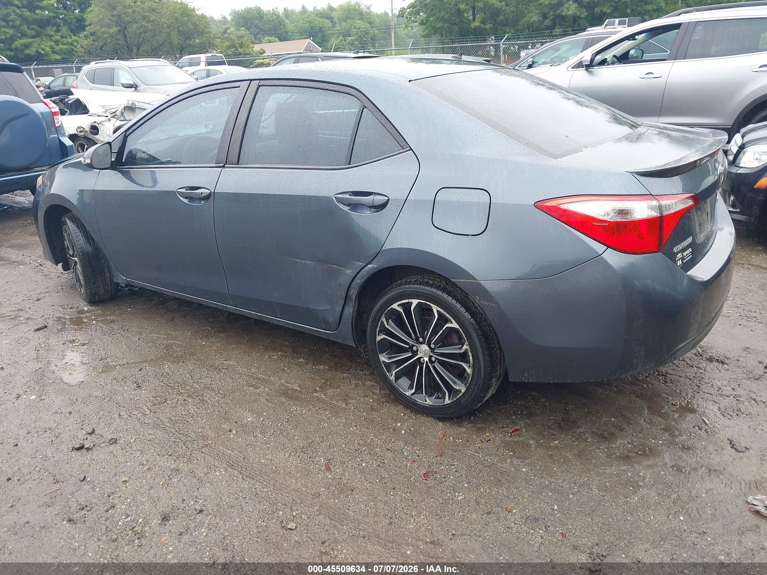 2014 Toyota Corolla S Plus Gray vin: 2T1BURHE0EC021204