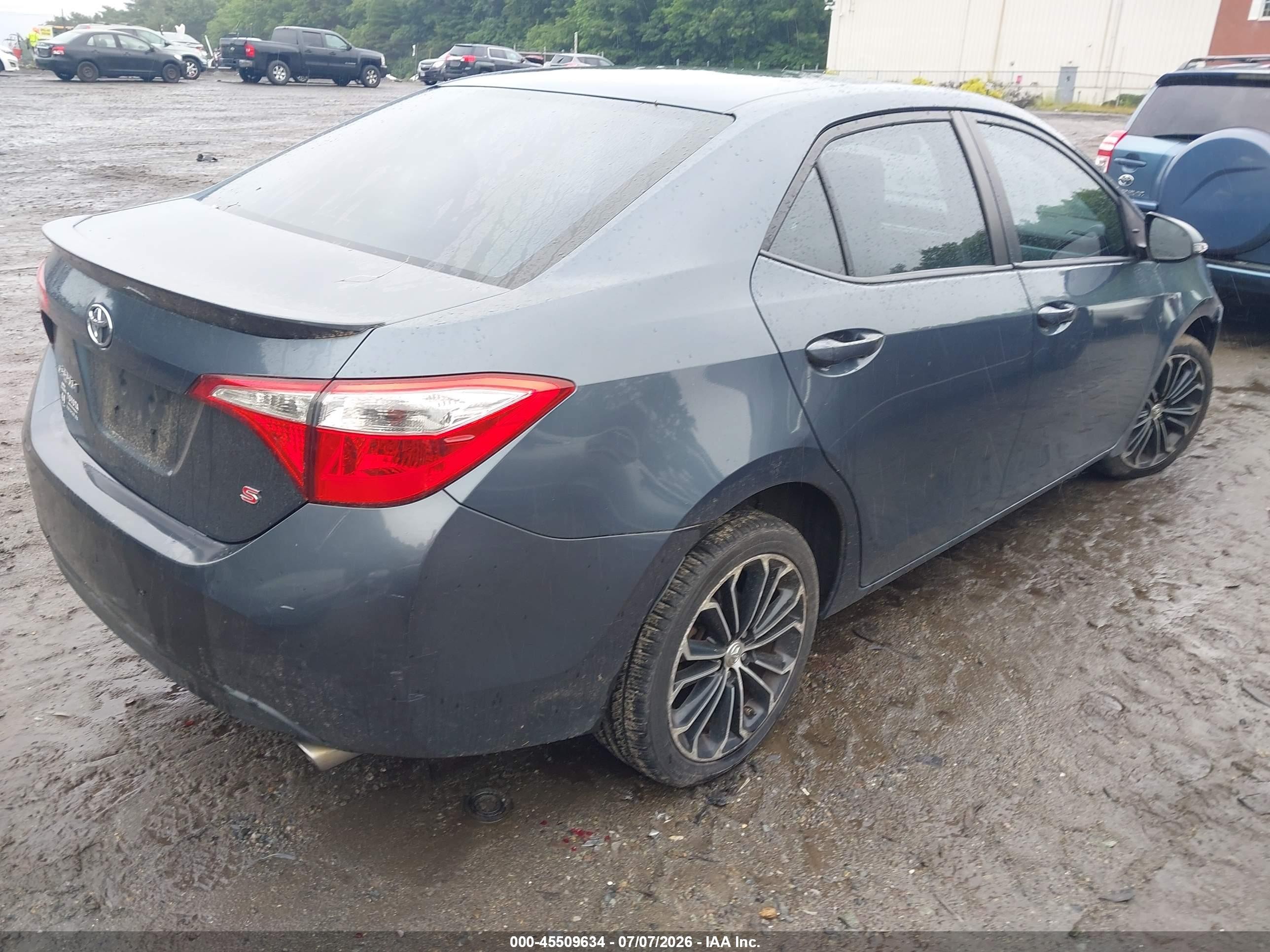2014 Toyota Corolla S Plus Gray vin: 2T1BURHE0EC021204