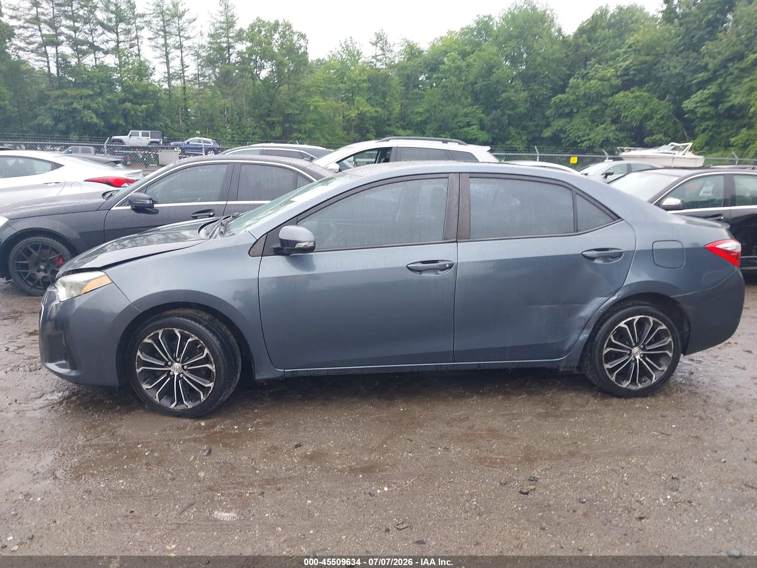 2014 Toyota Corolla S Plus Gray vin: 2T1BURHE0EC021204