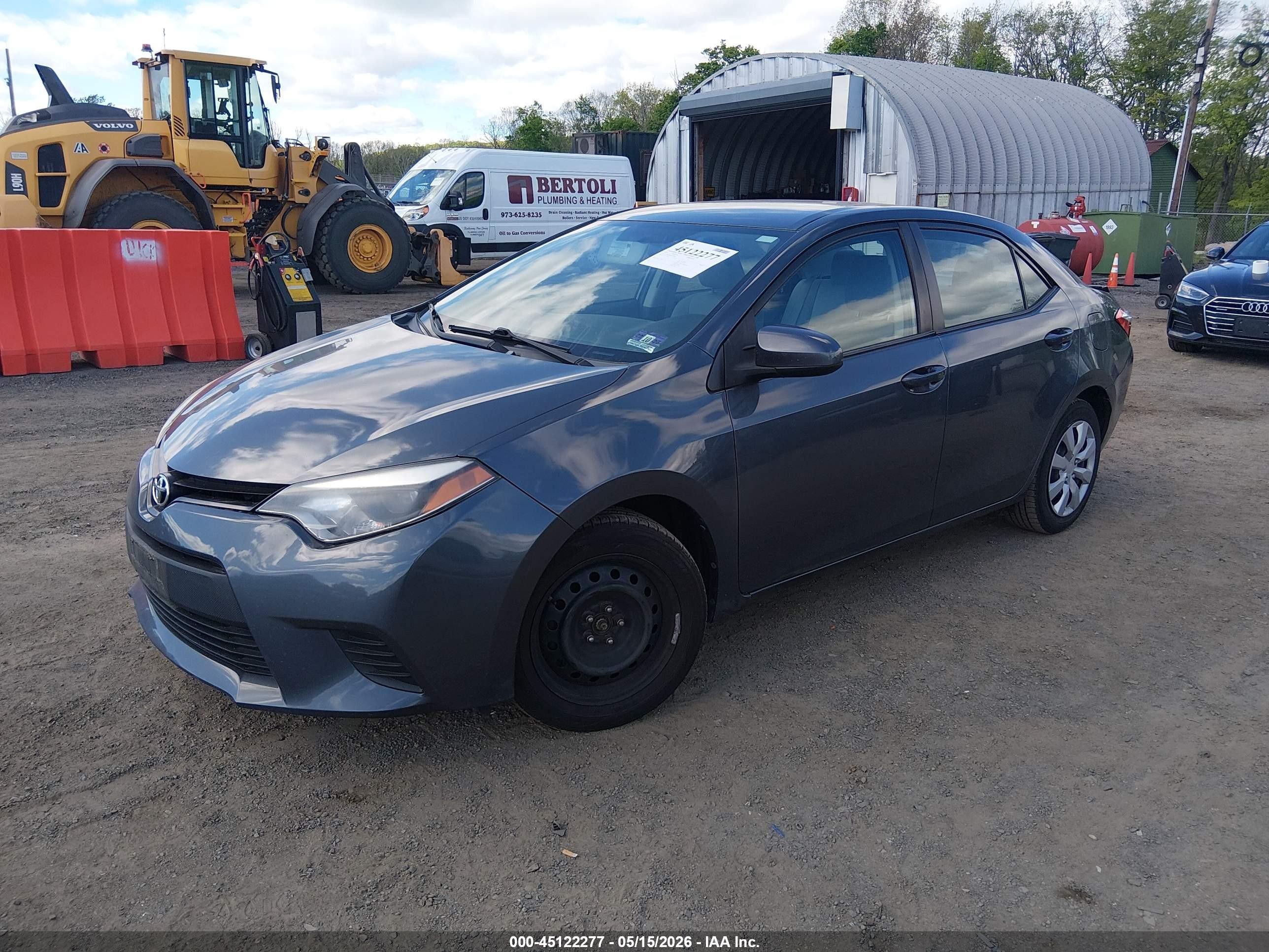 2014 Toyota Corolla Le Blue vin: 2T1BURHE0EC038004