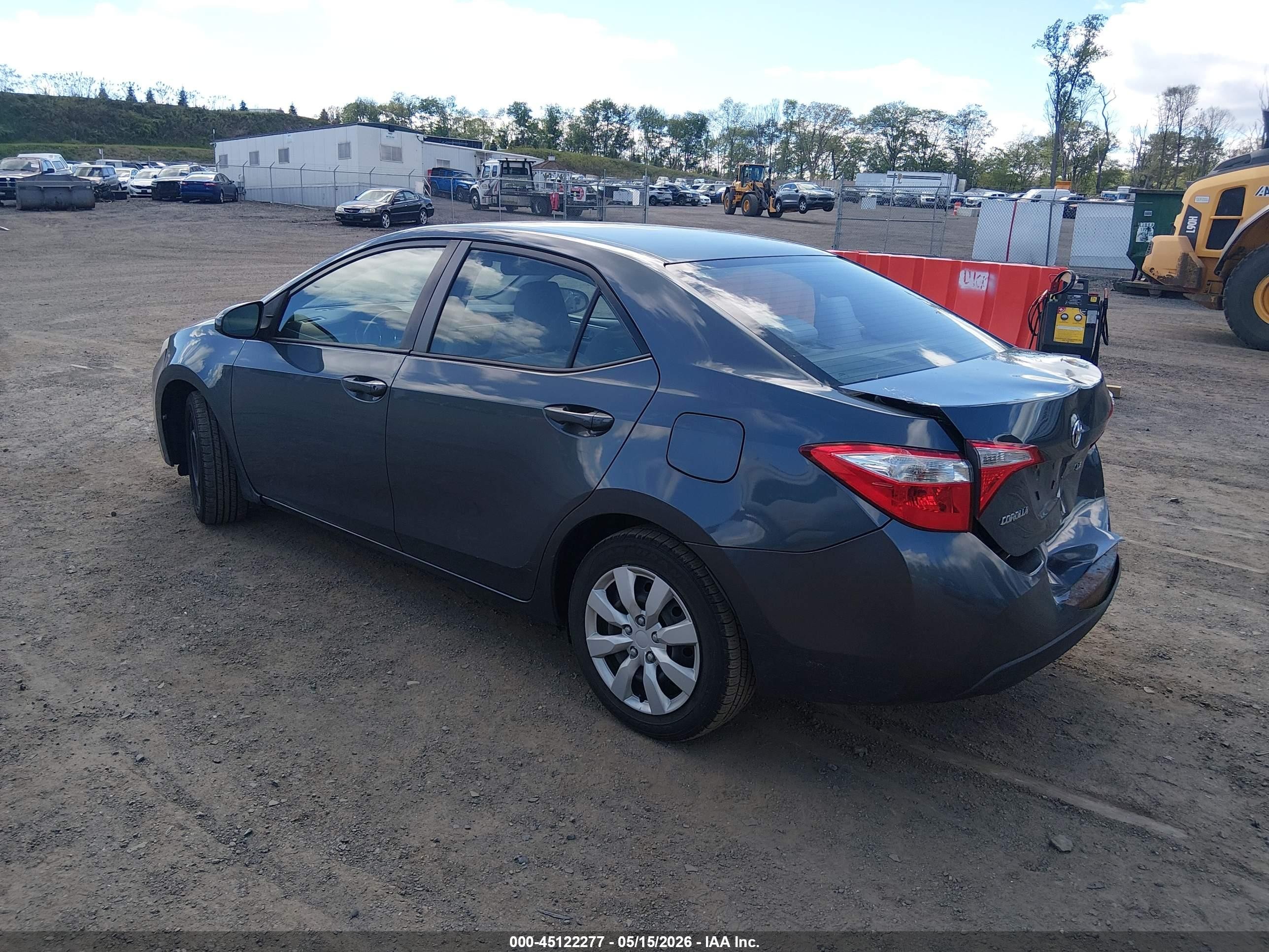 2014 Toyota Corolla Le Blue vin: 2T1BURHE0EC038004