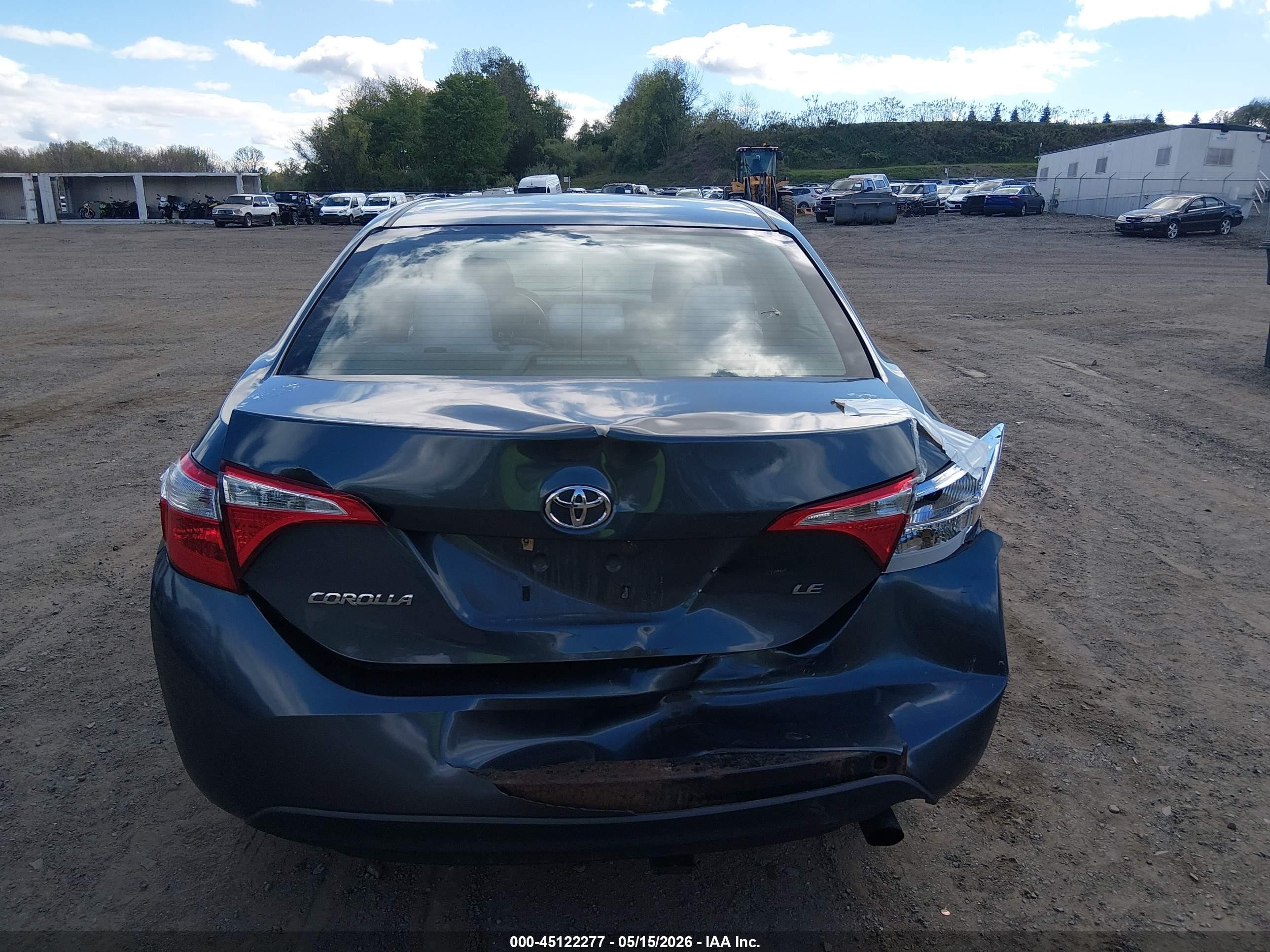 2014 Toyota Corolla Le Blue vin: 2T1BURHE0EC038004
